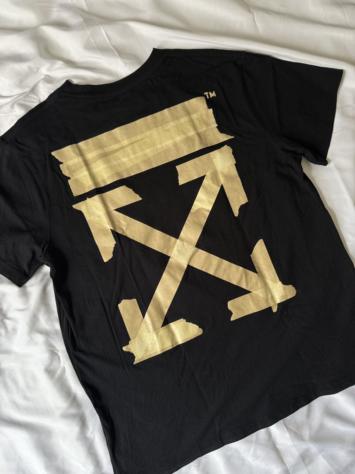 Off-White Authentic Off-White Tape Arrows T-shirt Black Size US XS / EU 42 / 0 - 1 Thumbnail