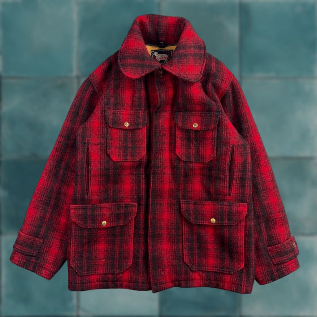 Vintage VINTAGE Woolrich Mackinaw Jacket Buffalo Plaid Red Wool Adult L Hunting Workwear Mens Size US L / EU 52-54 / 3 - 1 Thumbnail