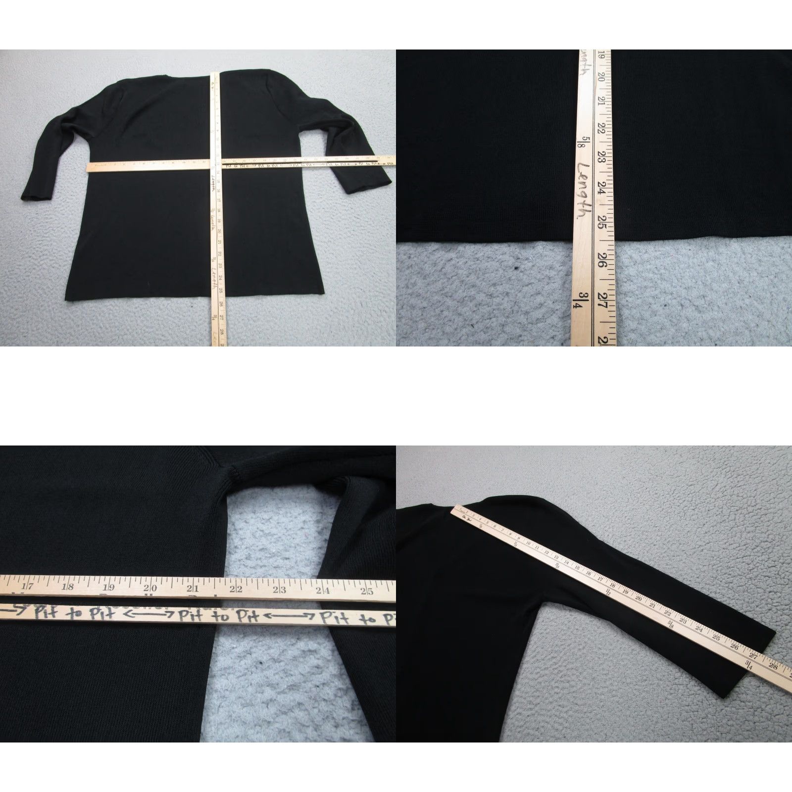Vintage Finity Cardigan Sweater Womens 1X Black Beaded Button Knit 3/4 Sleeve Vintage No Size XL / US 12-14 / IT 48-50 - 8 Thumbnail