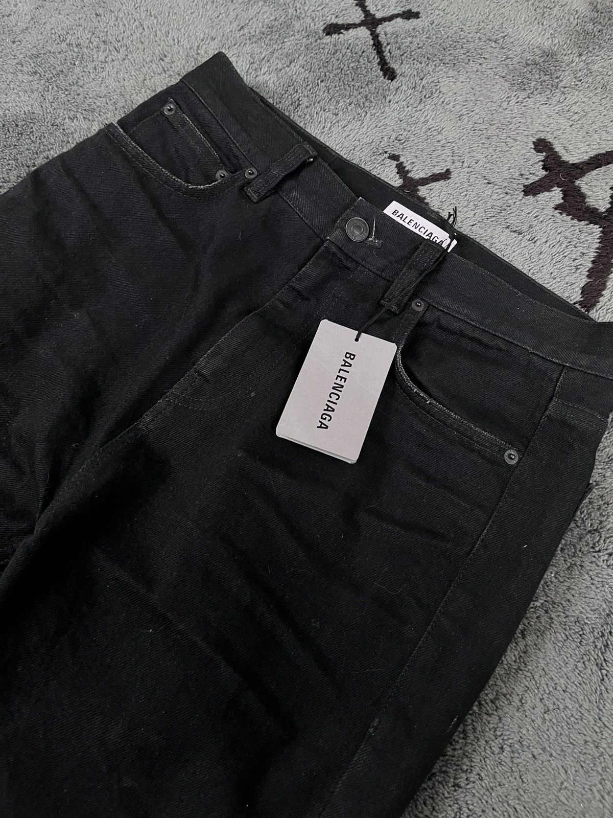 Balenciaga Balenciaga FW22 Lost Tape Flared Denim Size US 31 - 2 Thumbnail