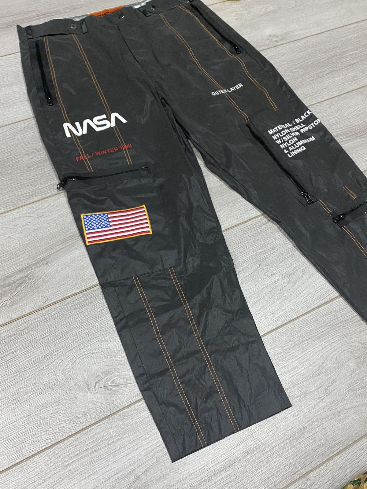 Heron Preston Iconic HERON PRESTON USA 🇺🇸 flag reflective NASA pants Size US 32 / EU 48 - 3 Thumbnail