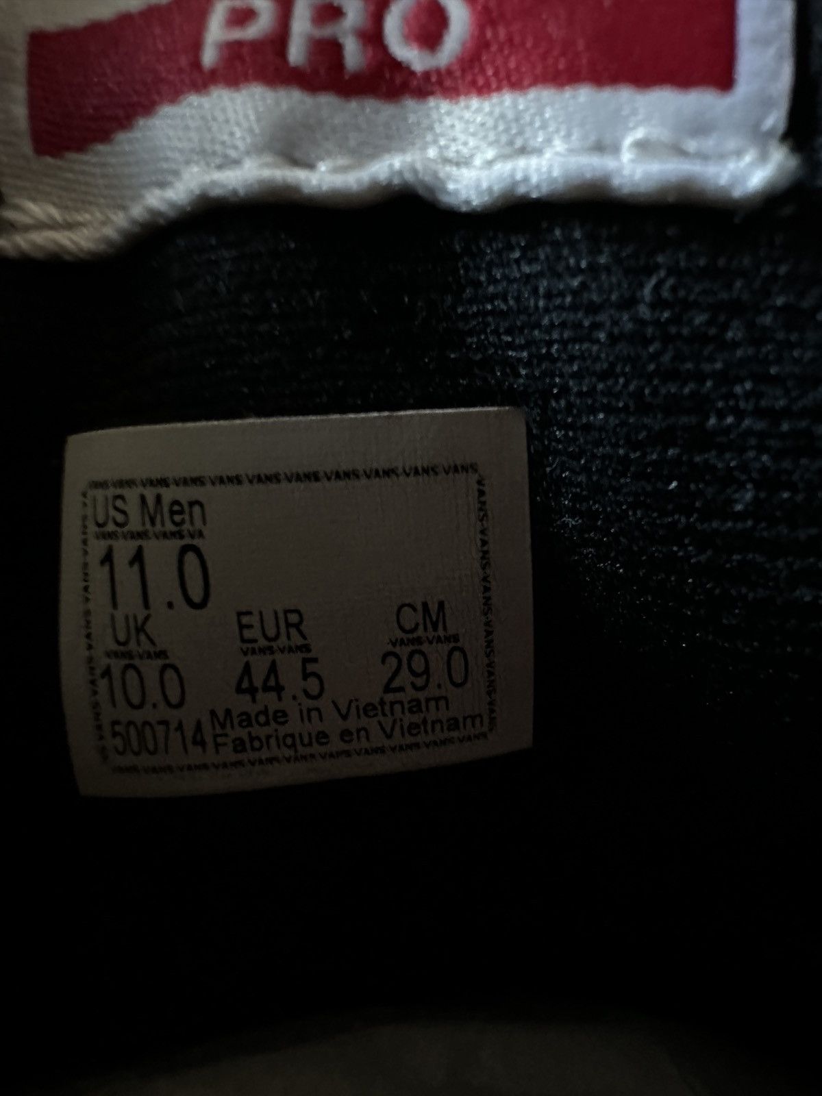 Vans Vans Authentic Pro Black Size US 11 / EU 44 - 7 Thumbnail