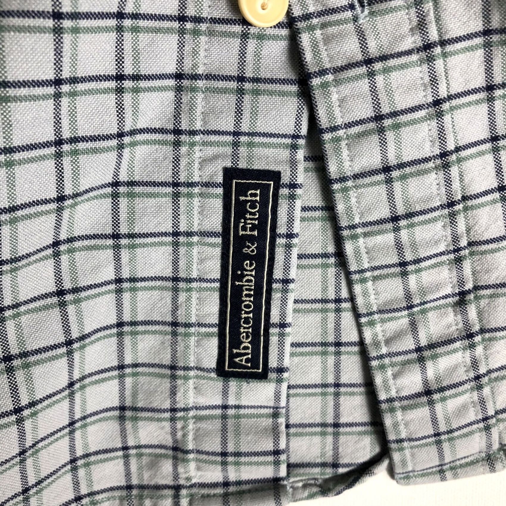 Abercrombie & Fitch Abercrombie & Fitch Slim Blue Plaid Long Sleeve Woven Shirt XL G29 Mens Button-Up Shirt Size US XL / EU 56 / 4 - 5 Thumbnail