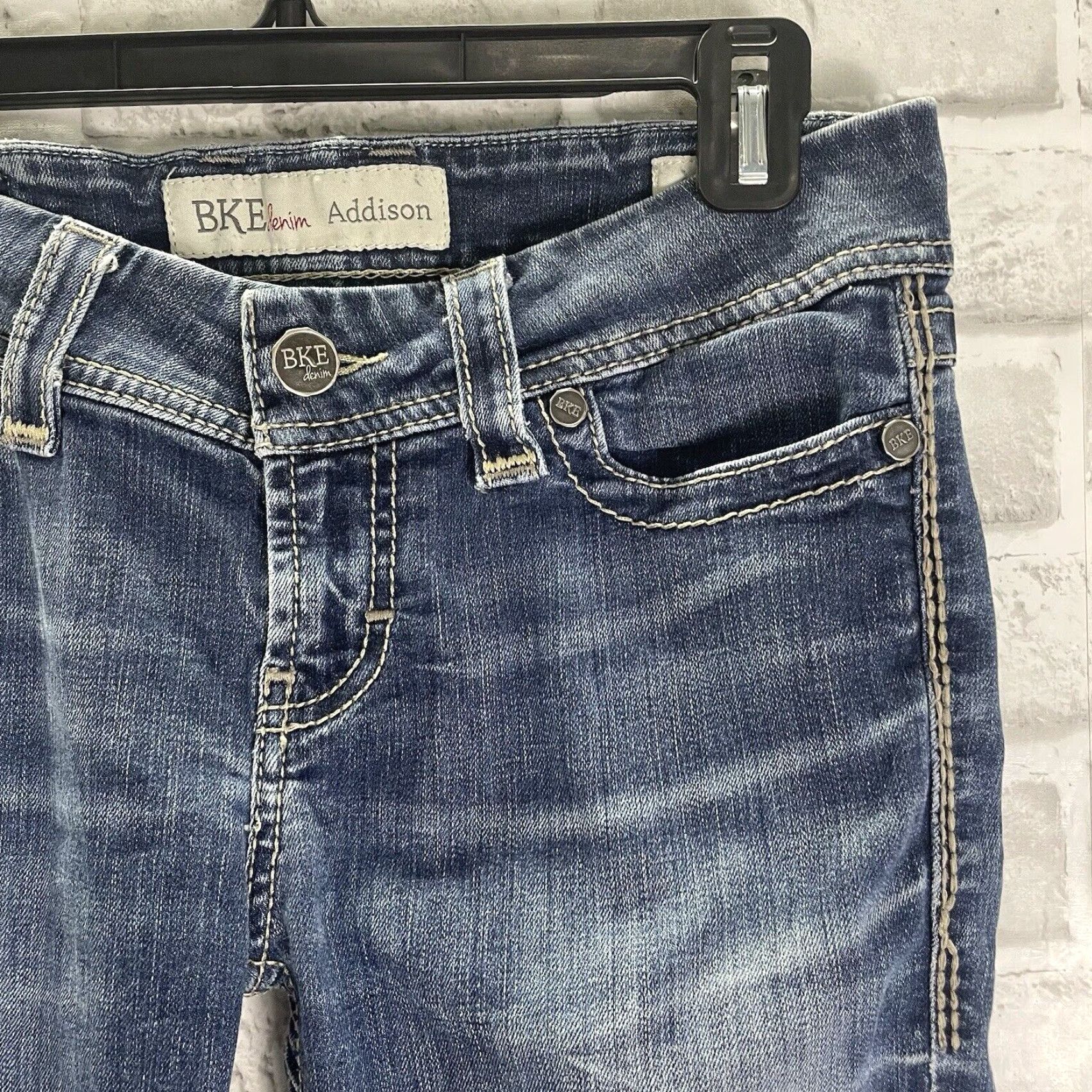 BKE BKE Blue Straight Leg Jeans Womens 27x31.5 Size 27" / US 4 / IT 40 - 2 Thumbnail