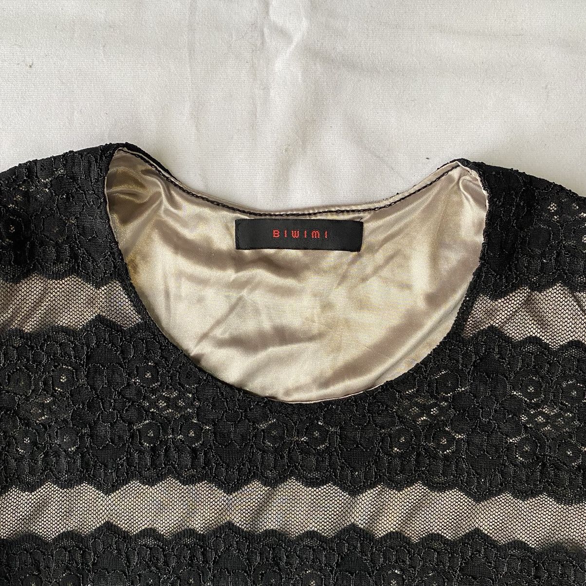 Japanese Brand × Vintage Vintage Y2K Brocade Mesh Top JPG Style Size M / US 6-8 / IT 42-44 - 3 Thumbnail