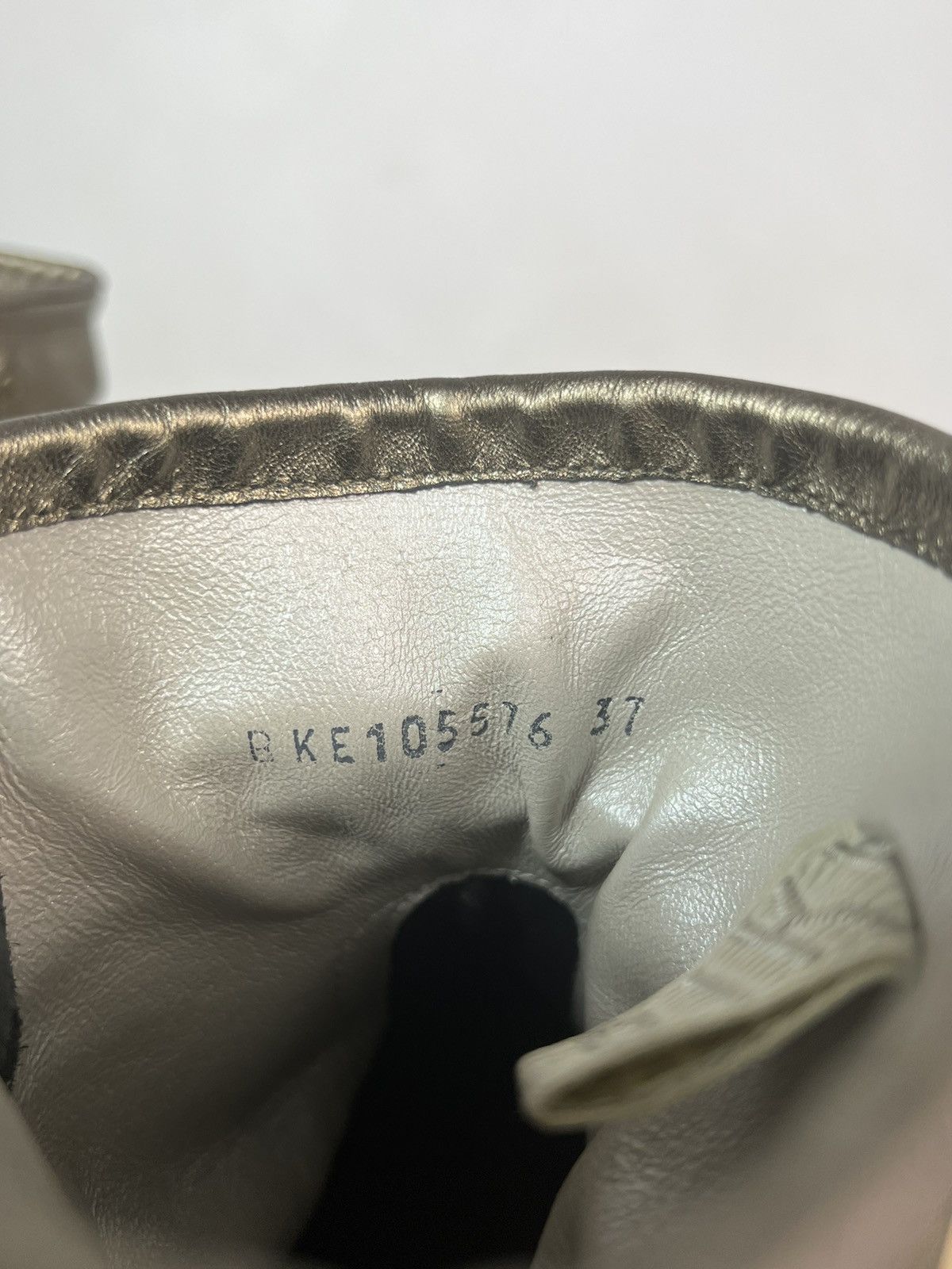 Dirk Bikkembergs Dirk Bikkembergs Crumpled Gold Engineered Boots Size US 5 / EU 37 - 16 Thumbnail
