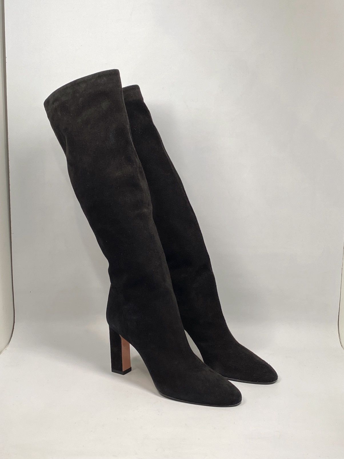 Aquazzura Aquazzura Manzoni Black Suede Leather Boots size 38 Size US 8 / IT 38 - 5 Thumbnail