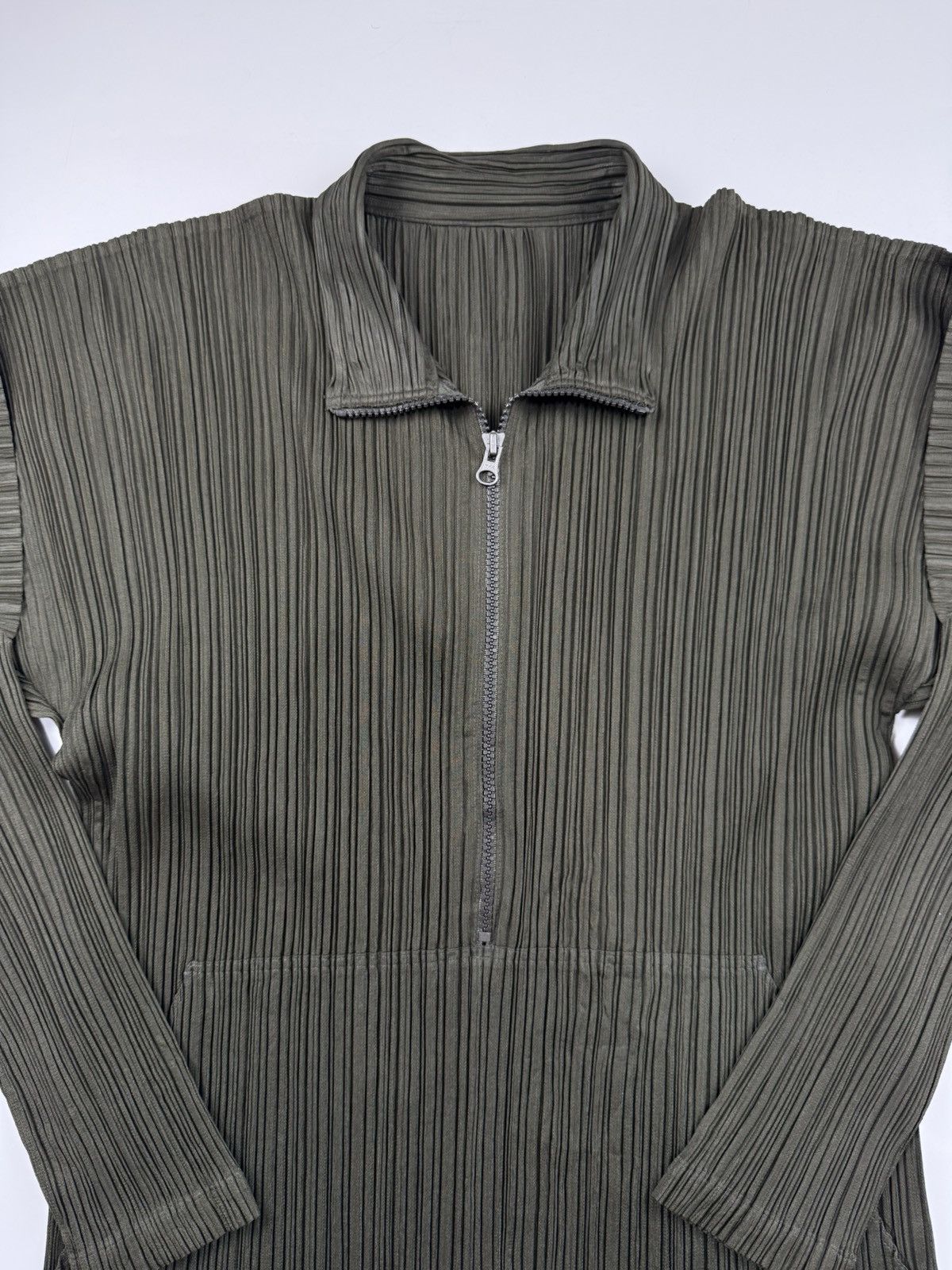 Pleats Please Issey Miyake Pleats Please Quarter Zip Pleated Pullover Size S / US 4 / IT 40 - 5 Thumbnail