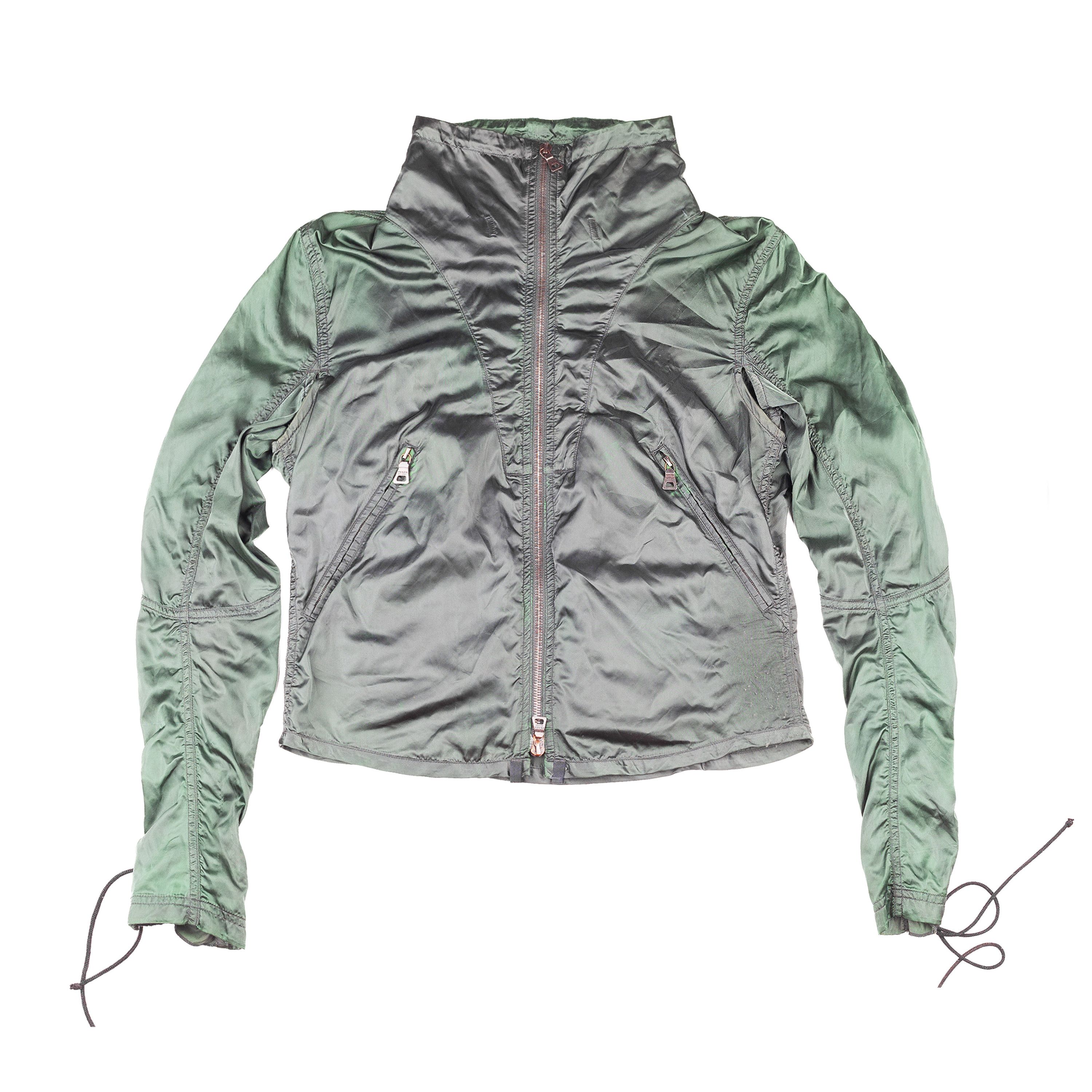Prada Prada Sport Vintage Windbreaker Jacket with Lace-Up Sleeves Size M / US 6-8 / IT 42-44 - 3 Thumbnail