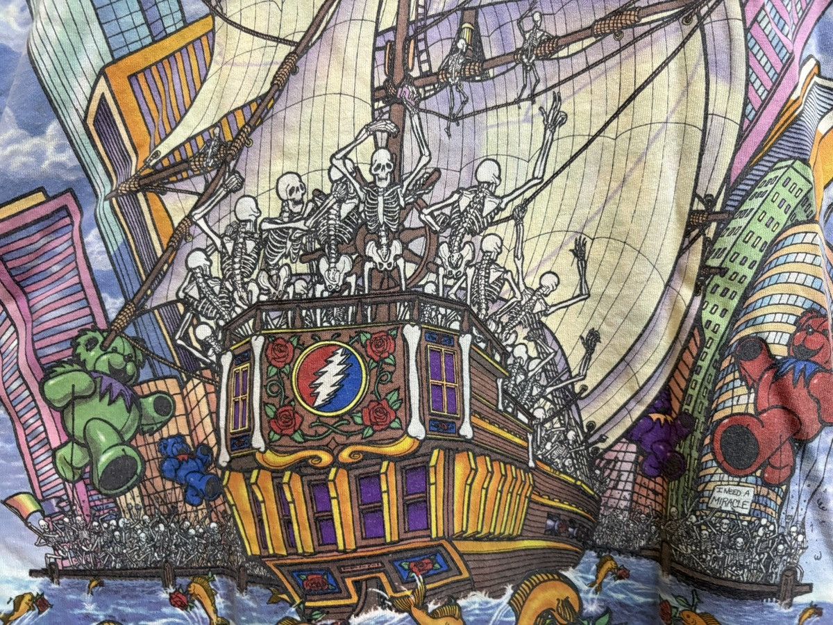 Grateful Dead × Liquid Blue Vintage 90s Grateful Dead Band Ship Of Fools Liquid Blue 93 Size US L / EU 52-54 / 3 - 15 Thumbnail