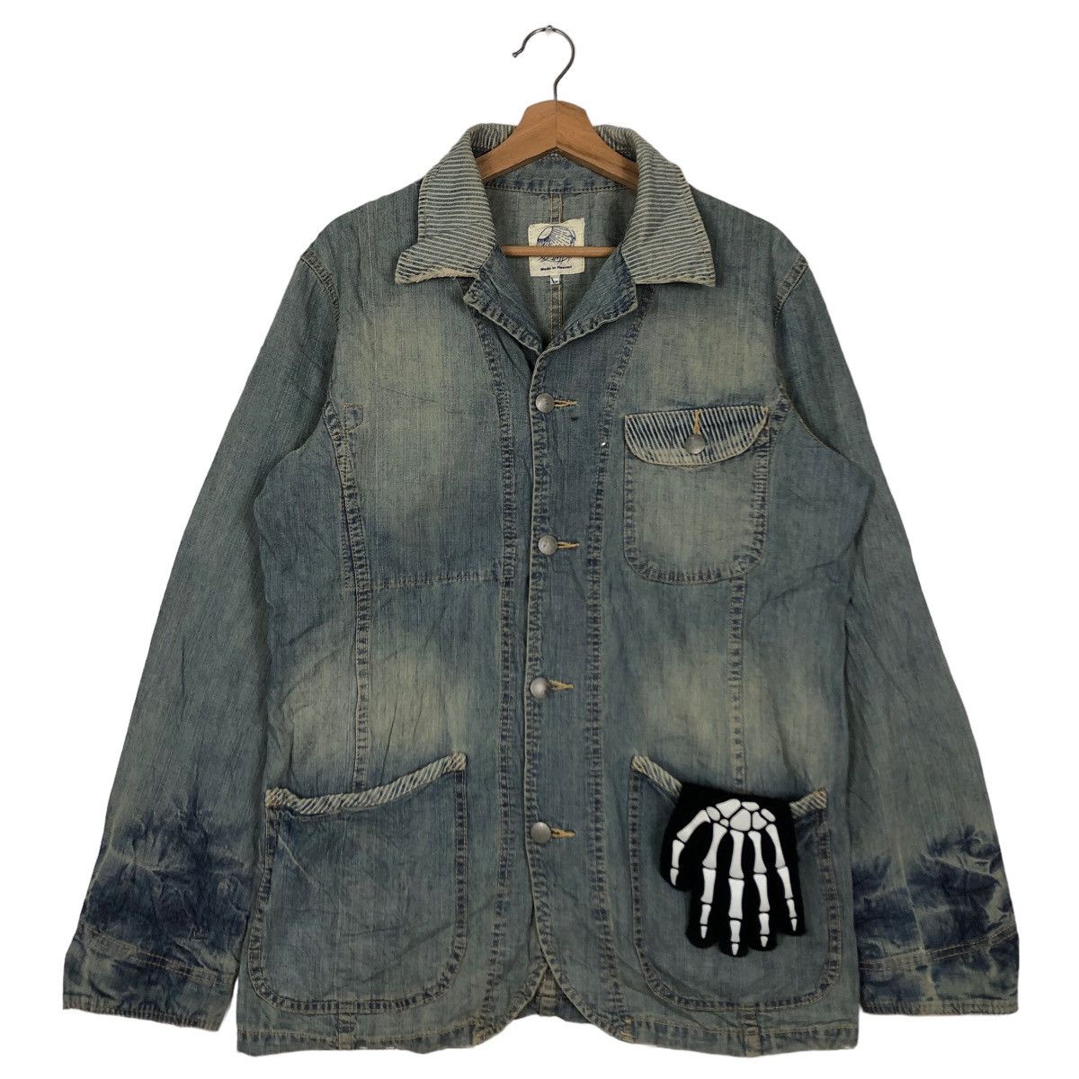 Blue Blue Japan 🔥Denim Work Jacket Blue Blue Made in Heaven Japan Size US L / EU 52-54 / 3 - 2 Thumbnail