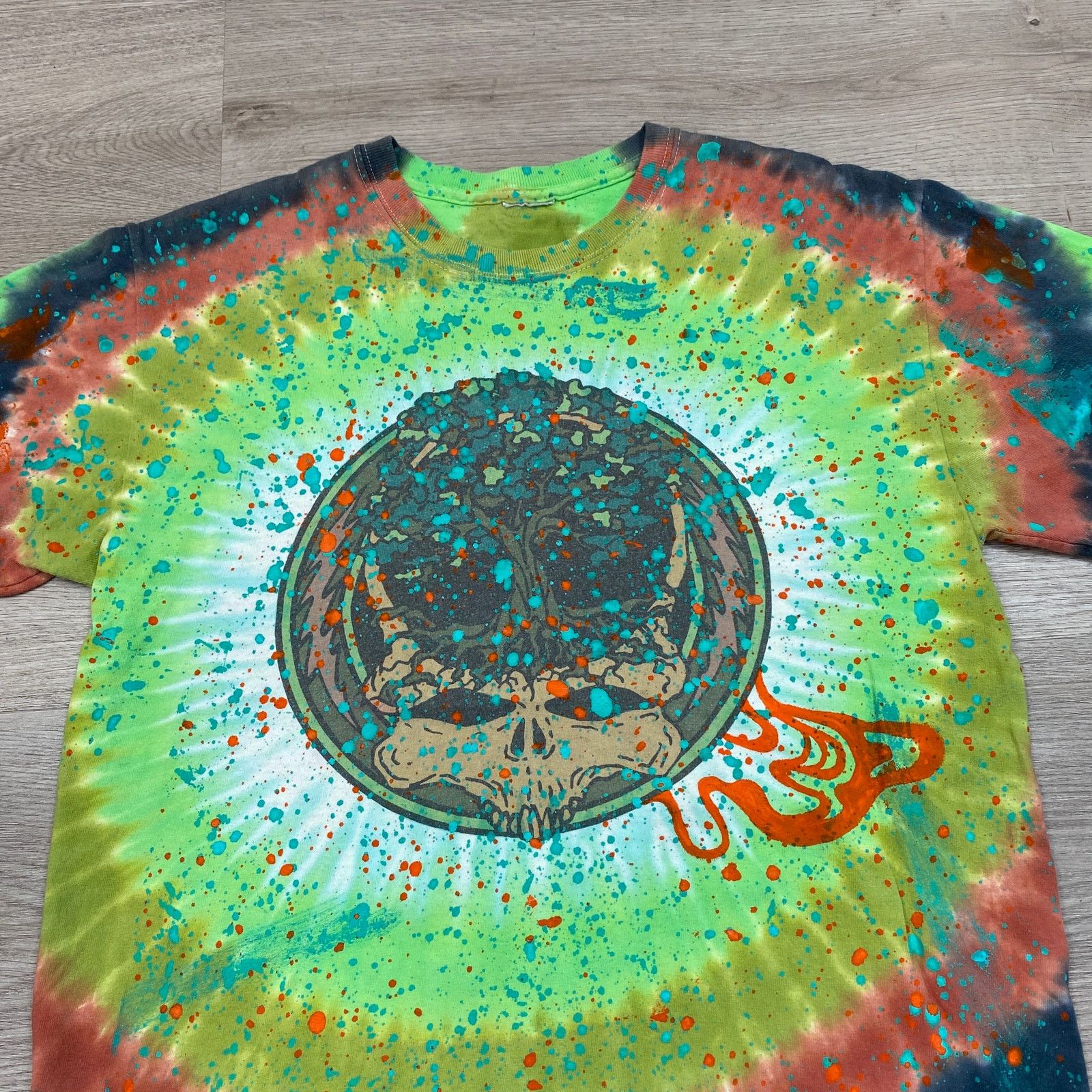 Band Tees × Grateful Dead Grateful Dead Tie Dye Paint Splatter Upcycled Y2K Shirt Med Size US M / EU 48-50 / 2 - 2 Thumbnail