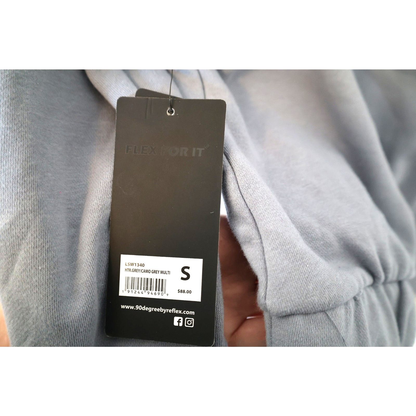 Other 90 Degree by Reflex Sweatshirt - Size Small - Gray - BNWT Size S / US 4 / IT 40 - 3 Thumbnail