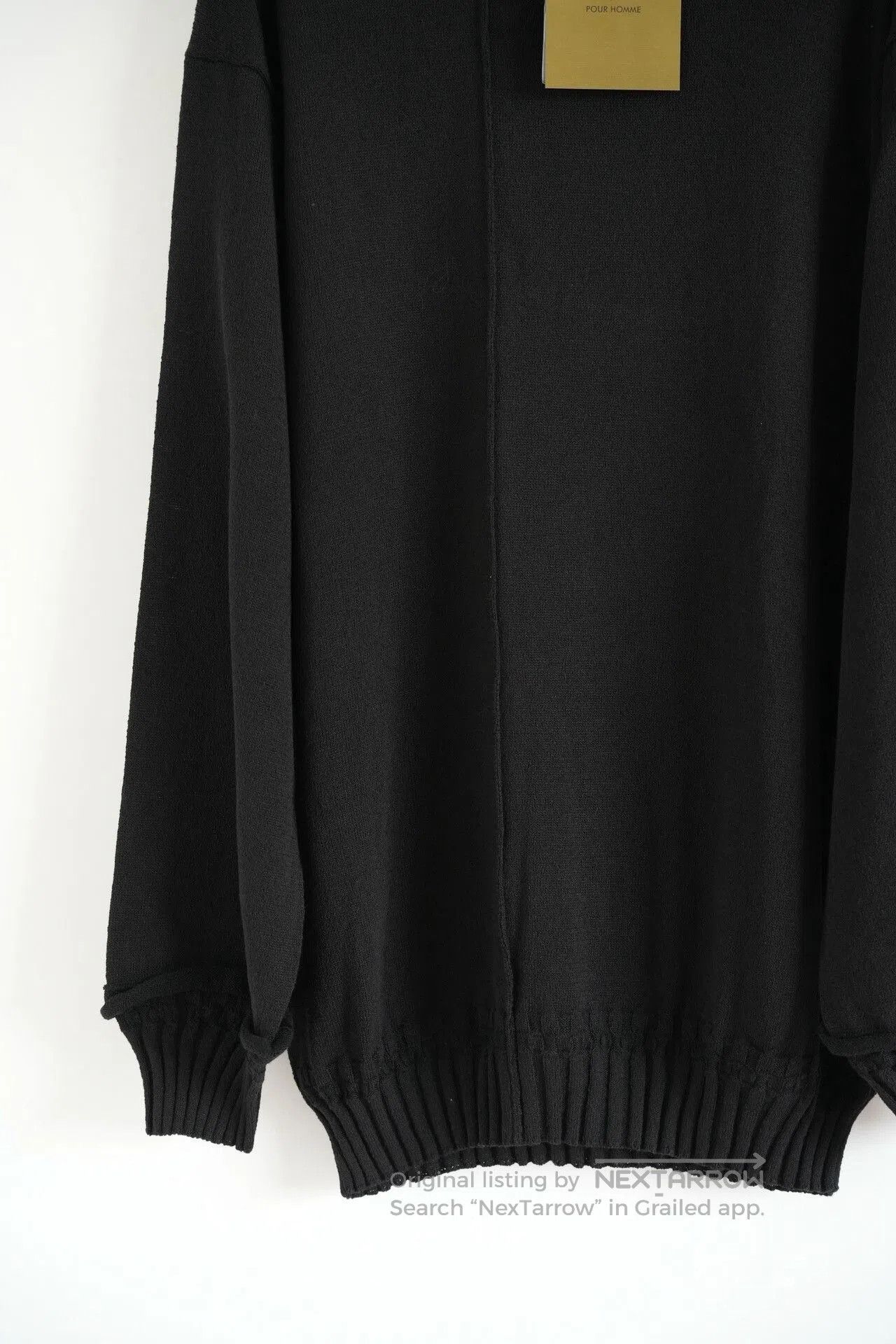 Yohji Yamamoto black oversized knit sweater by yohji yamamoto. Size US L / EU 52-54 / 3 - 4 Thumbnail
