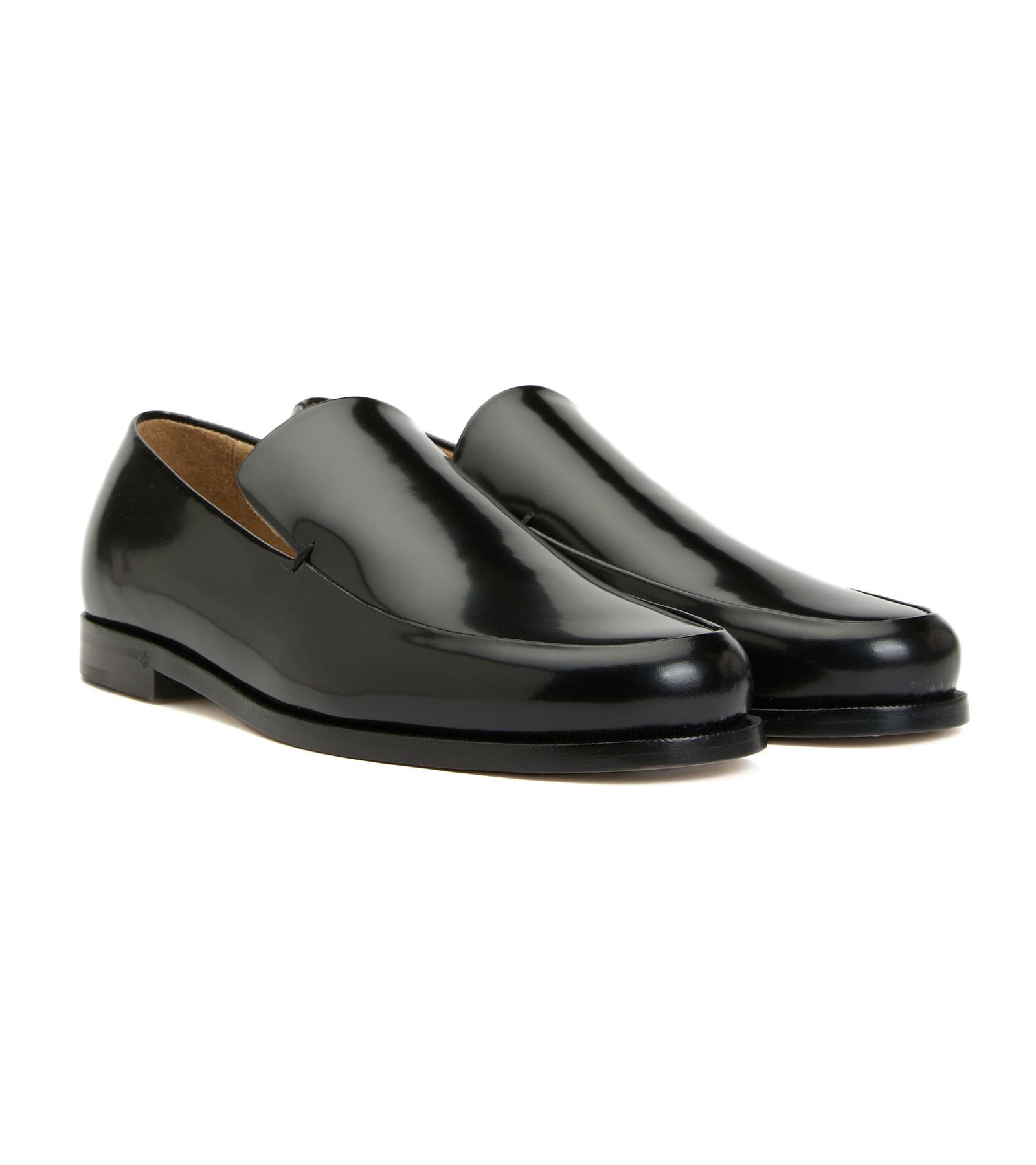 KHAITE KHAITE The Alessio black polished leather loafers 10 40 Size US 10 / IT 40 - 1 Thumbnail