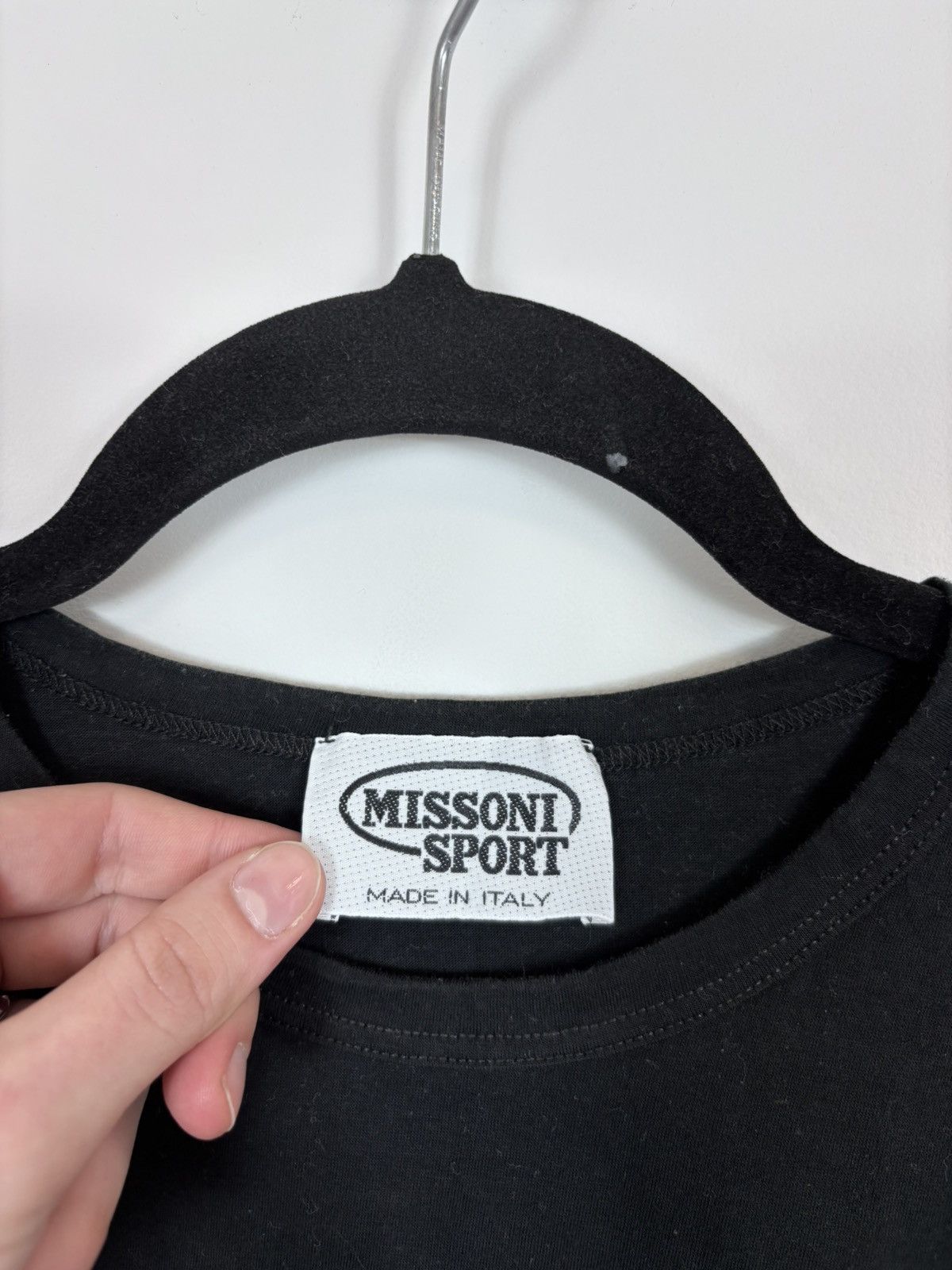 Missoni Missoni Sport Vintage Men’s Big Logo Black T-Shirt Tee Size US S / EU 44-46 / 1 - 9 Thumbnail