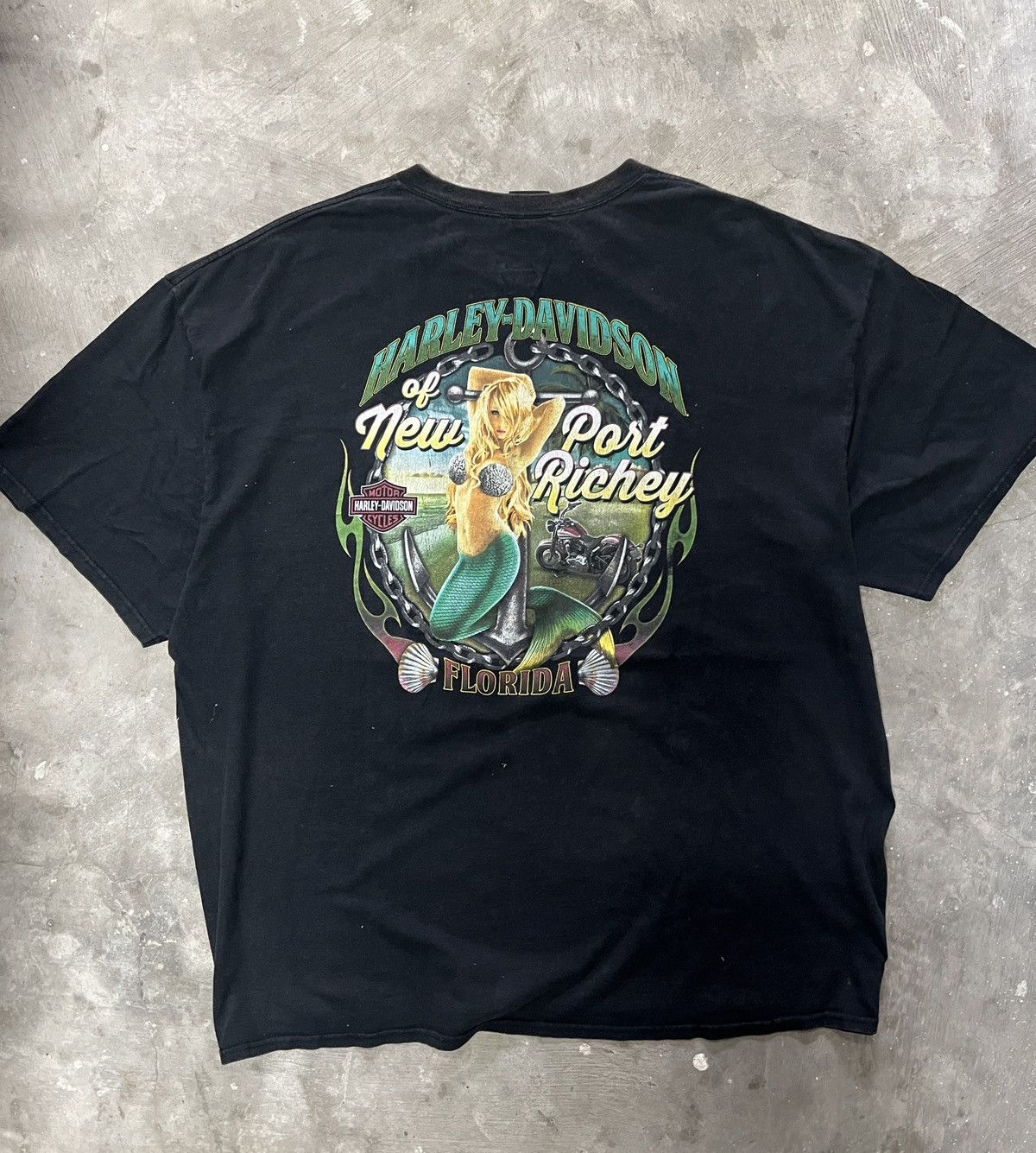 Harley Davidson Vintage Harley-Davidson Pin-Up Girl New Port Richey Florida Size US XXL / EU 58 / 5 - 4 Thumbnail