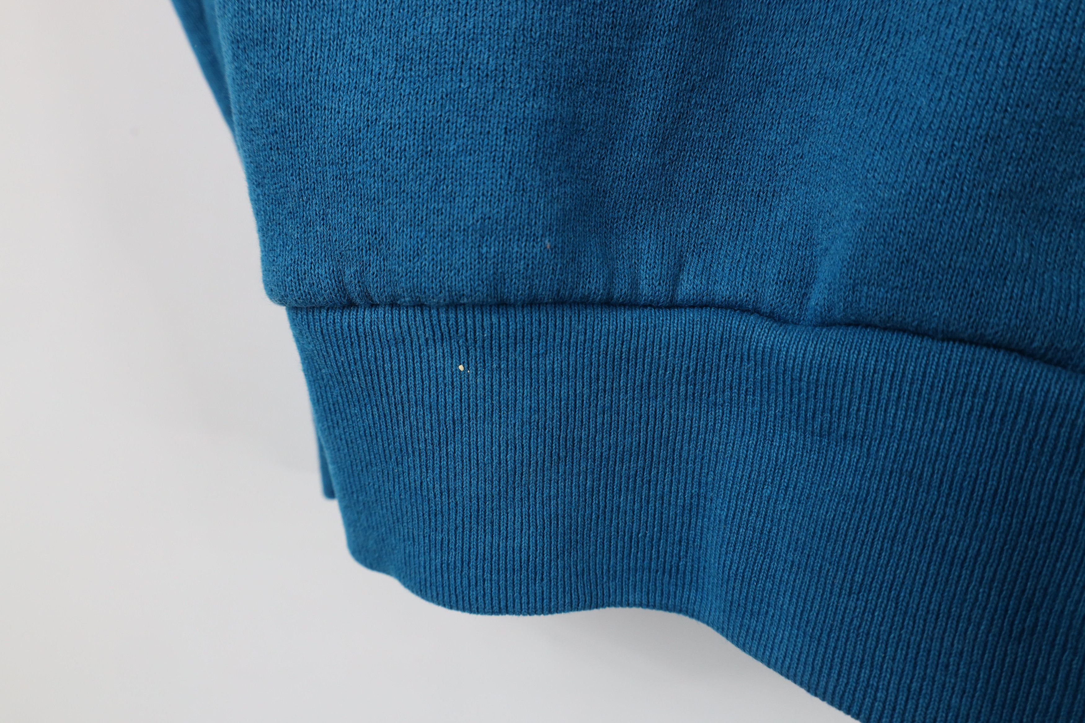 Vintage Vintage 90s Streetwear Blank Crewneck Sweatshirt Blue Size L / US 10 / IT 46 - 9 Thumbnail