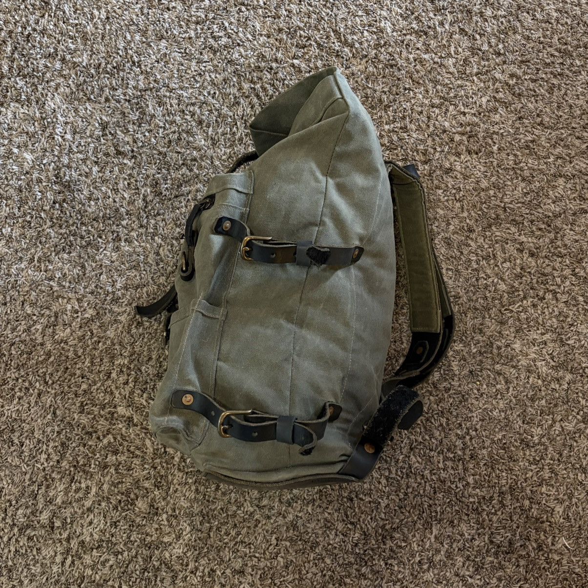 Bradley Mountain Bradley Mountain Wilder Backpack Waxed Canvas Leather Strap Size ONE SIZE - 15 Thumbnail