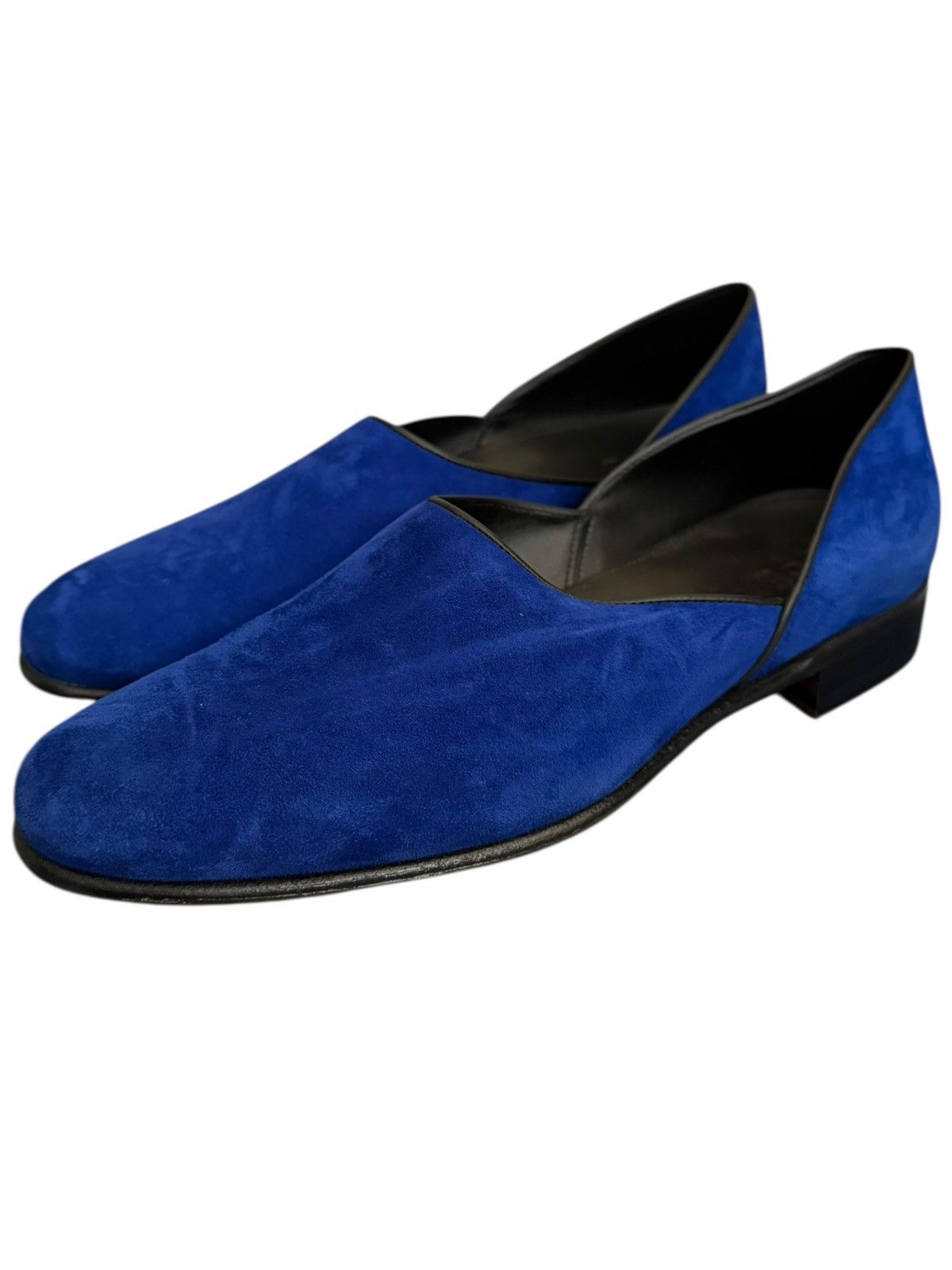 Bode Luxor Blue Suede Slip On Ballet Flat Heel Shoe Size US 9 / EU 42 - 1 Thumbnail
