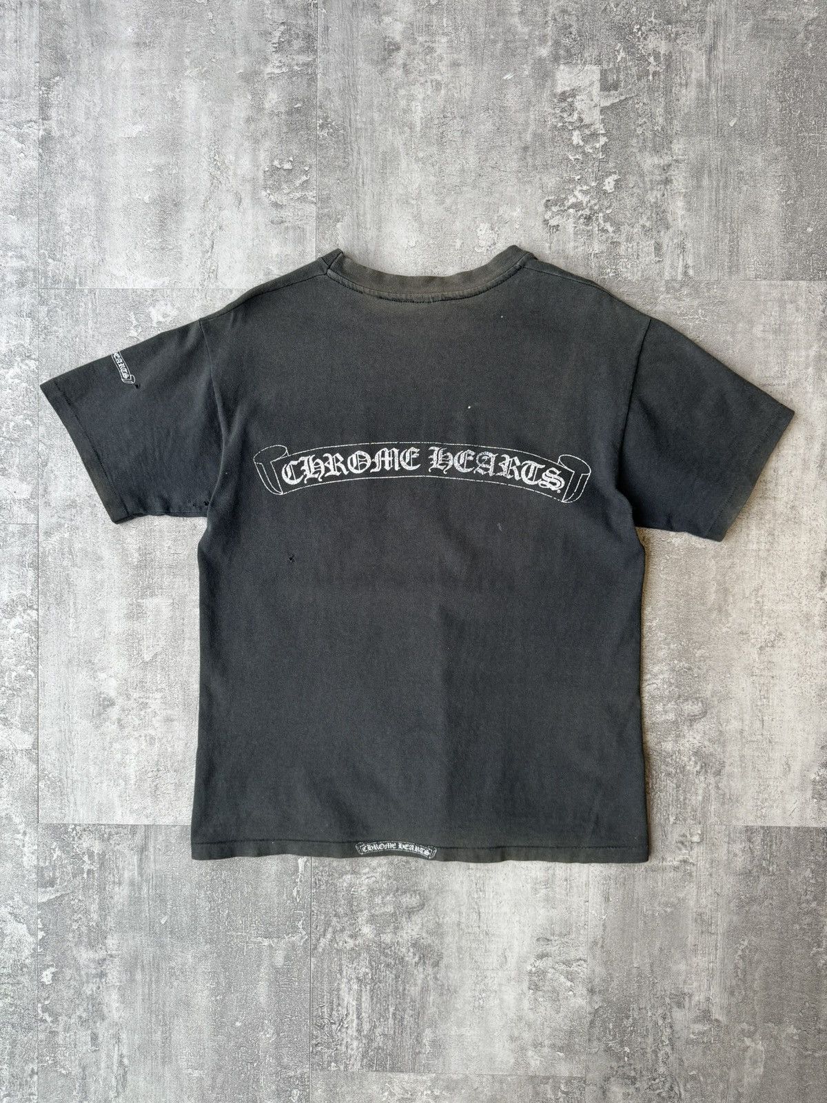 Chrome Hearts Vintage FADED Chrome Hearts Scroll tee Size US M / EU 48-50 / 2 - 2 Thumbnail