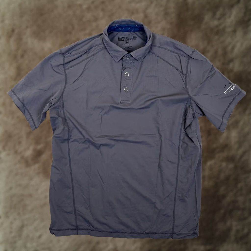 Vintage Honolua Surf Co. Polo Shirt Mens Medium Gray UV Protection SPF 30 Size US M / EU 48-50 / 2 - 1 Thumbnail