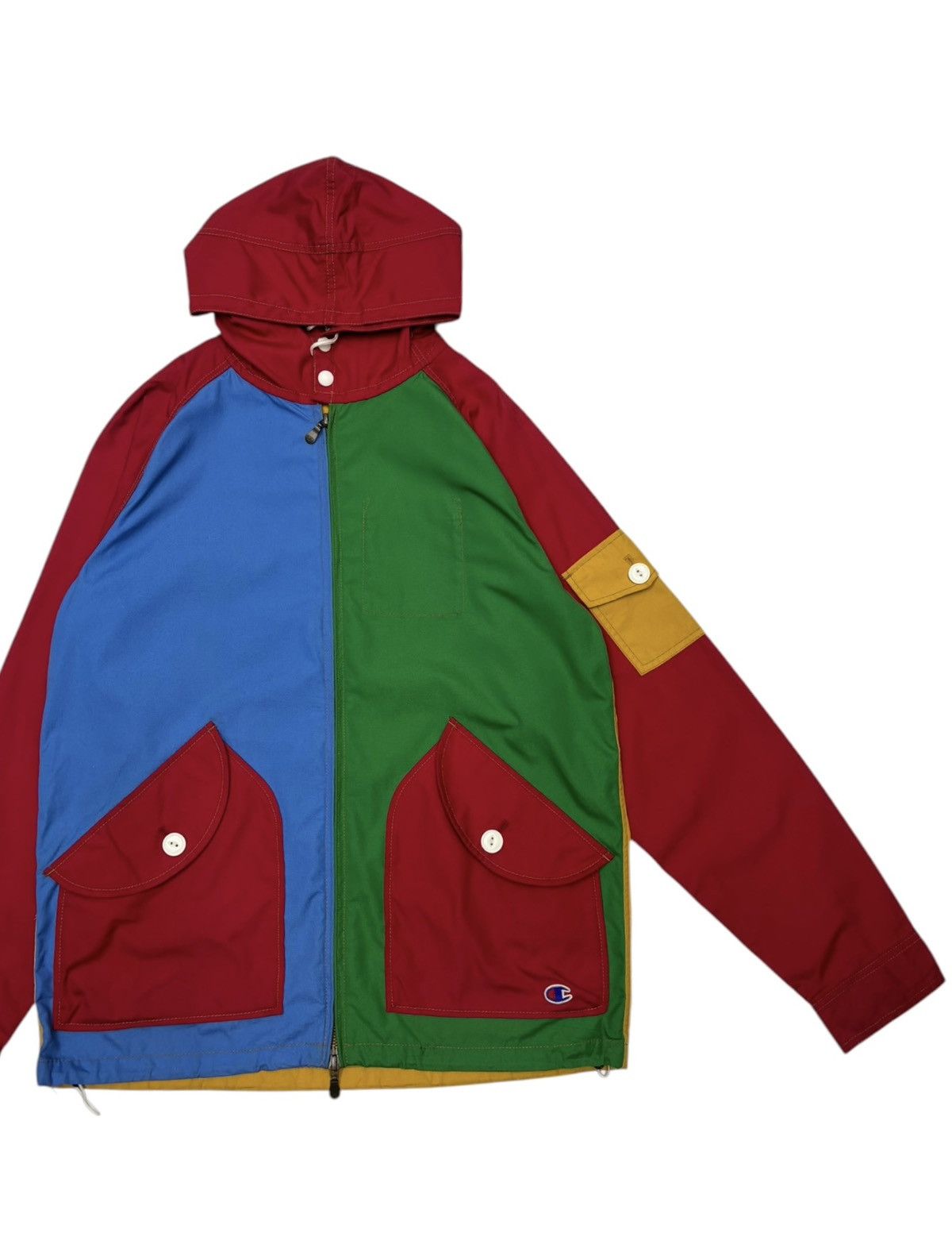Carhartt 🔥RARE CHAMPION COLOUR BLOCK HOODIE JACKET Size US M / EU 48-50 / 2 - 9 Thumbnail
