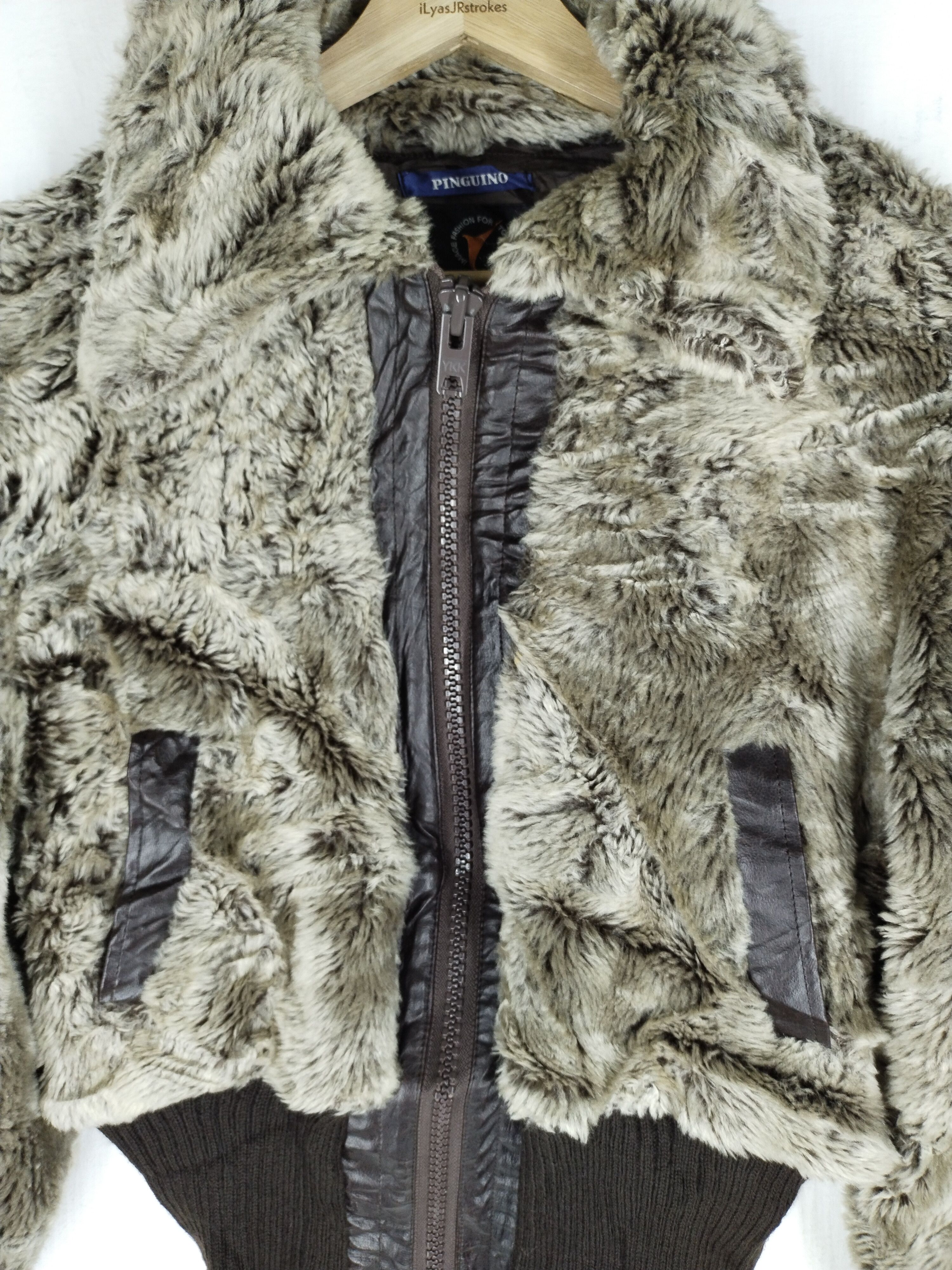 Other 🔥 Vtg Beautiful Faux Fur Coat Pinguino Coat Size M / US 6-8 / IT 42-44 - 5 Thumbnail
