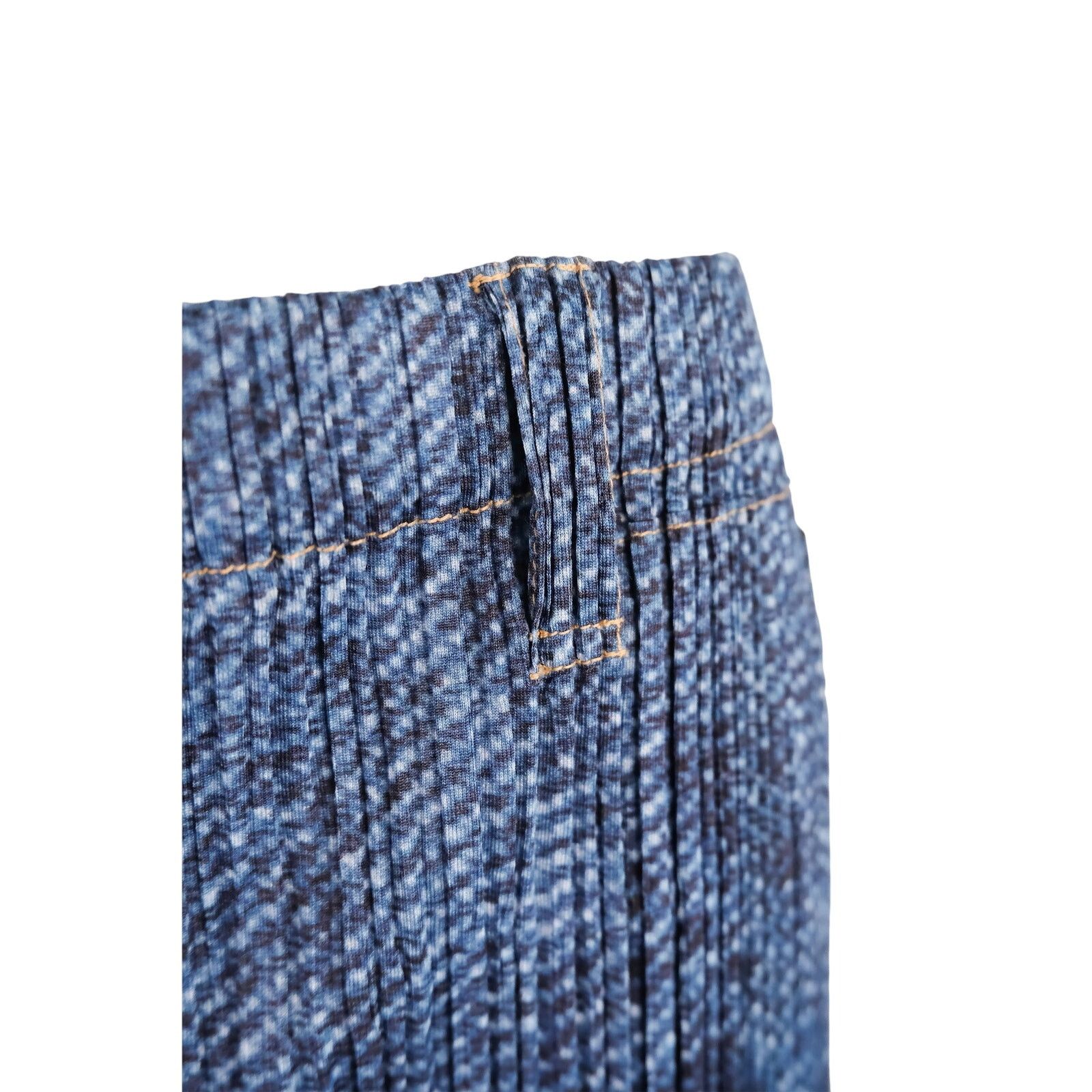 Issey Miyake Issey Miyake Vintage Trompe L'Oeil Denim Print Pant Set Size 27" / US 4 / IT 40 - 10 Thumbnail
