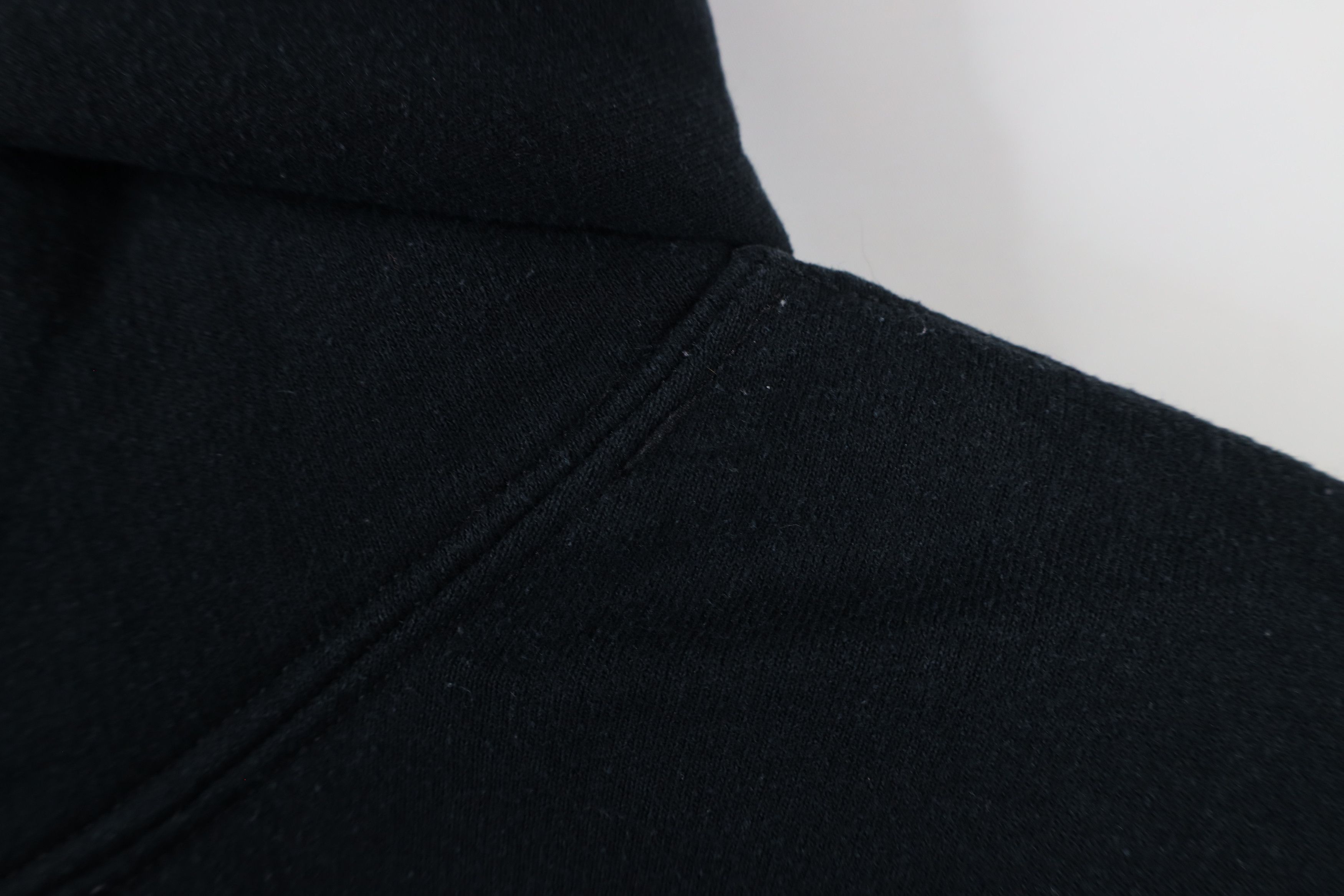 Vintage Vintage 90s Y2K Streetwear Blank Hoodie Sweatshirt Black Size US S / EU 44-46 / 1 - 4 Thumbnail