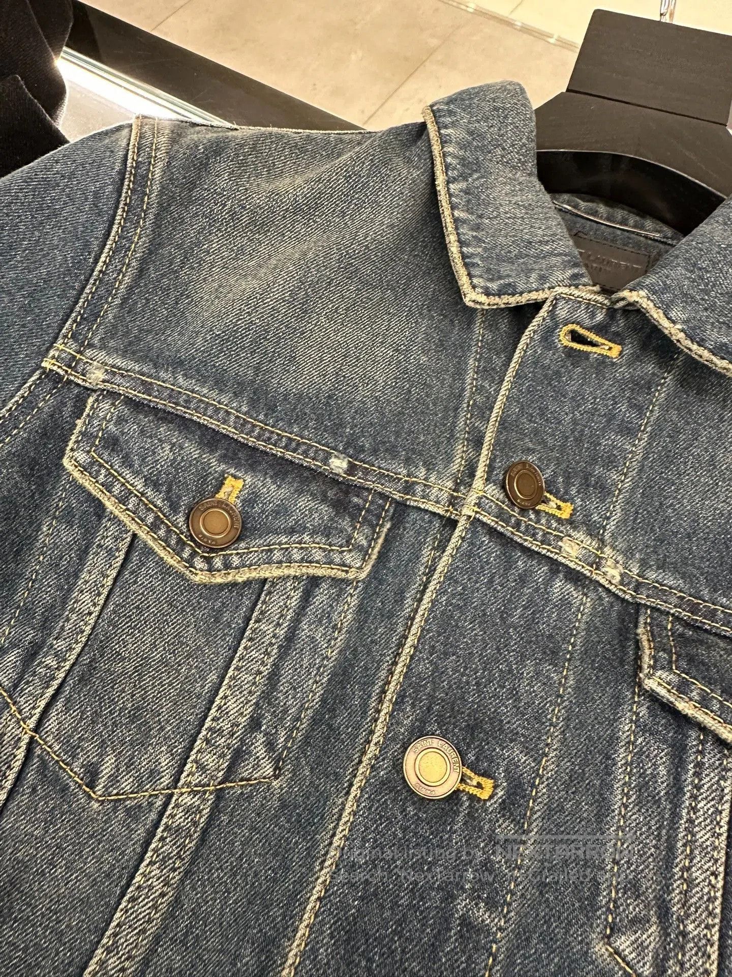 Saint Laurent Paris Saint Laurent Men's Blue Denim Jacket. Size US S / EU 44-46 / 1 - 2 Thumbnail