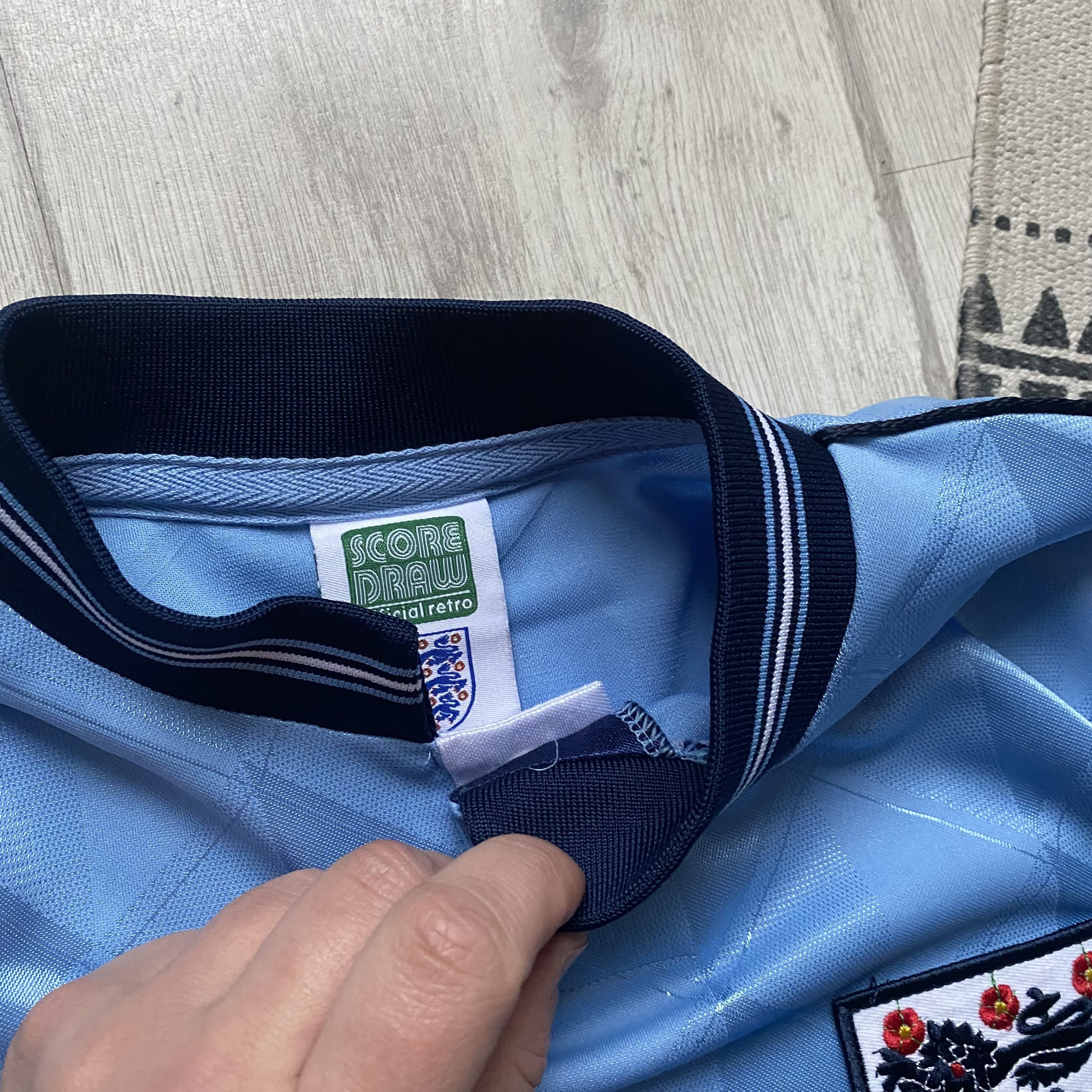 Umbro ⚽️ Vintage Retro England Soccer jersey Score Draw Blockore Size US M / EU 48-50 / 2 - 5 Thumbnail