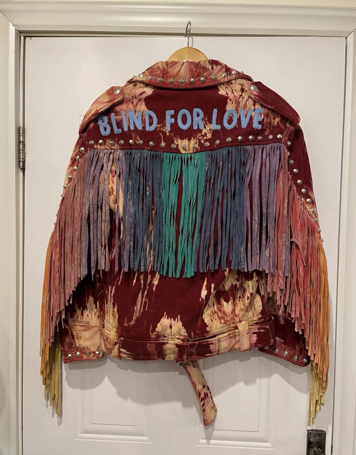 Gucci Gucci 17FW BLIND FOR LOVE Runway Studded Fringe Biker Jacket Size US L / EU 52-54 / 3 - 2 Thumbnail