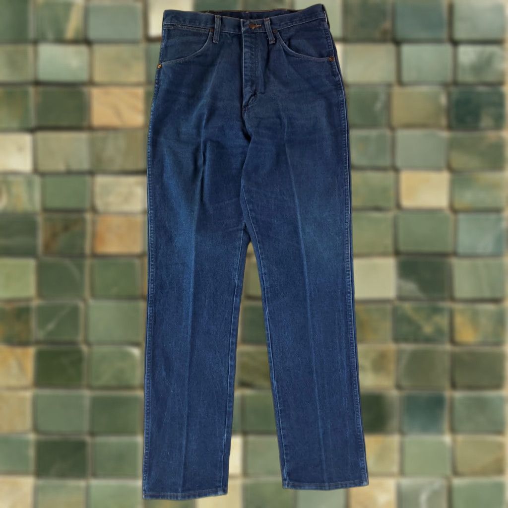 Wrangler VINTAGE Wrangler Jeans Blue VTG 80s 90s 31MWZ Made USA Mens 34x36 (33x36 Actual) Jeans Men Blue 80s 90s Wrangler Size US 33 - 1 Thumbnail