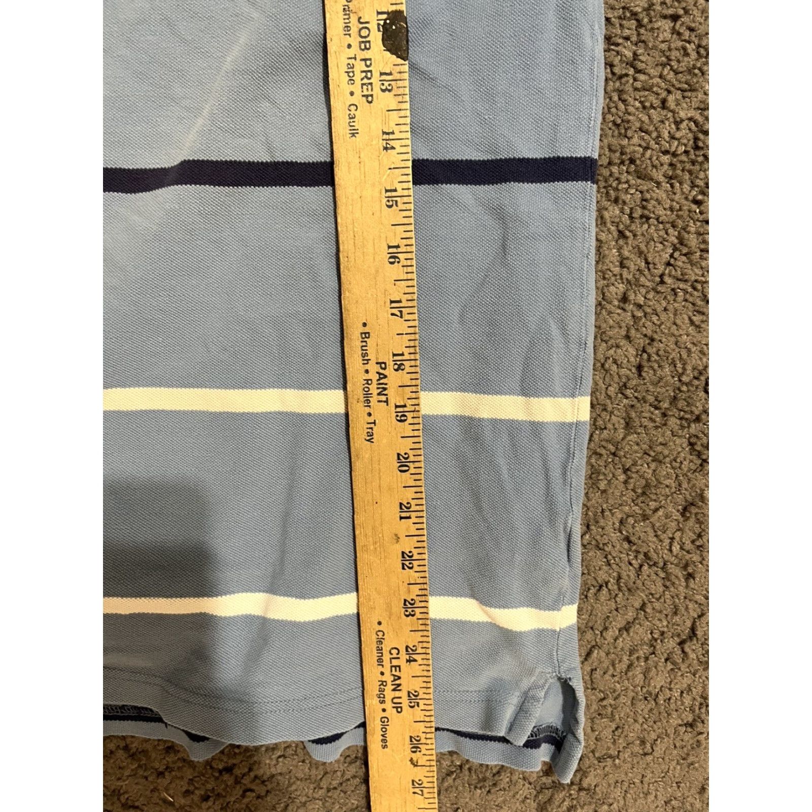 Izod IZOD GOLF POLO SHIRT Men Large Blue Short Sleeve 100% Cotton Regular Fit Logo Patch Casual Mens Size US L / EU 52-54 / 3 - 5 Thumbnail