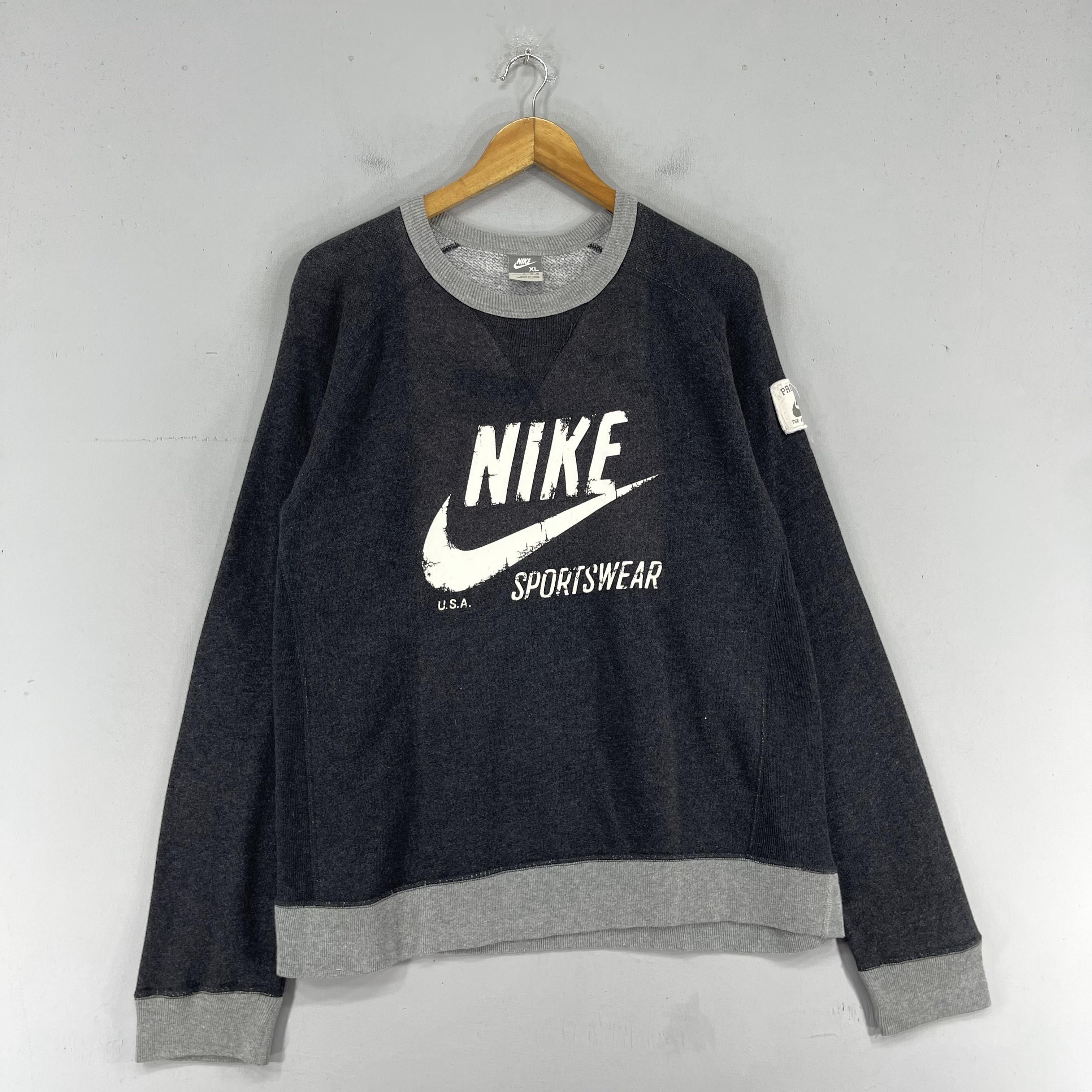 Nike × Vintage Vintage NIKE Big Swoosh Crewneck Sun Faded Sweatshirt Size US M / EU 48-50 / 2 - 3 Thumbnail