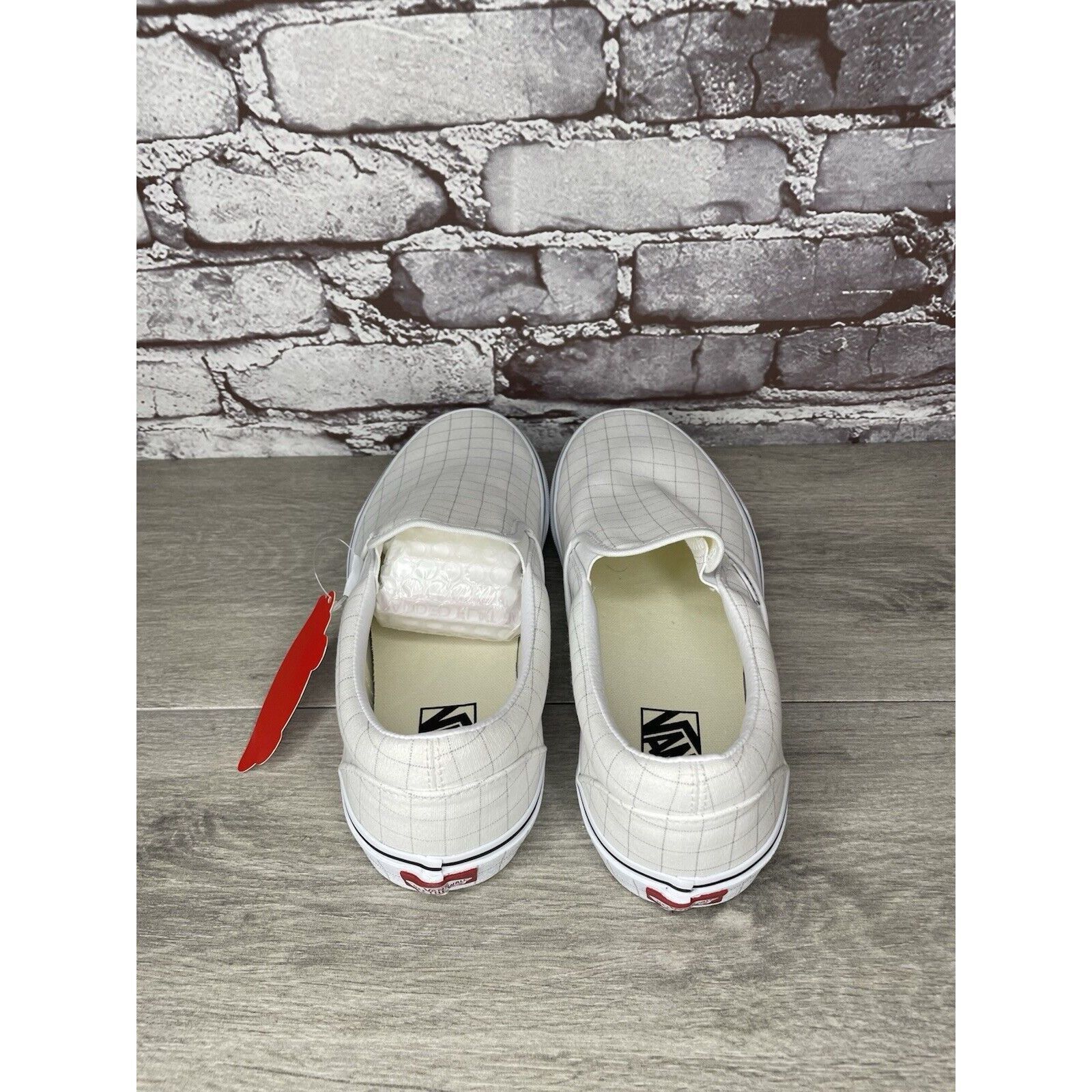 Vans Vans Classic Checkerboard Day White Canvas Sneakers Shoes Me Size US 10 / EU 43 - 5 Thumbnail