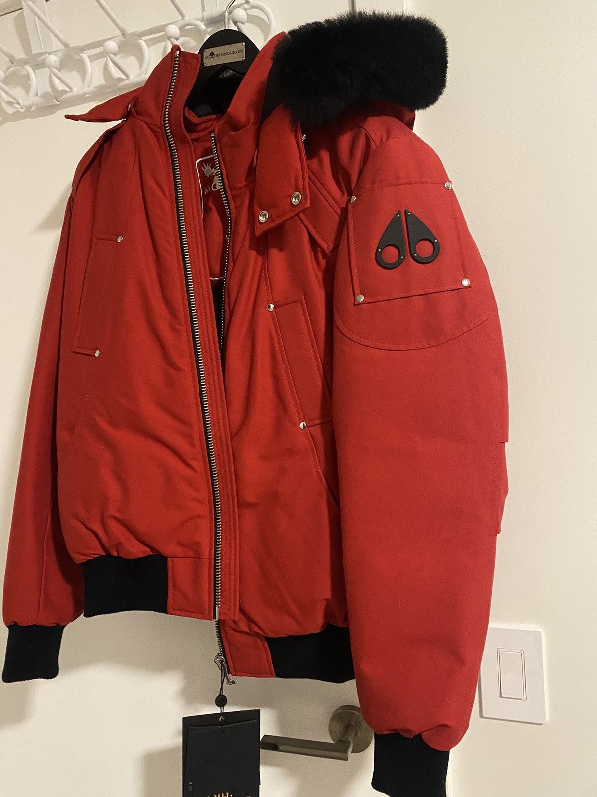 Moose knuckles red bomber