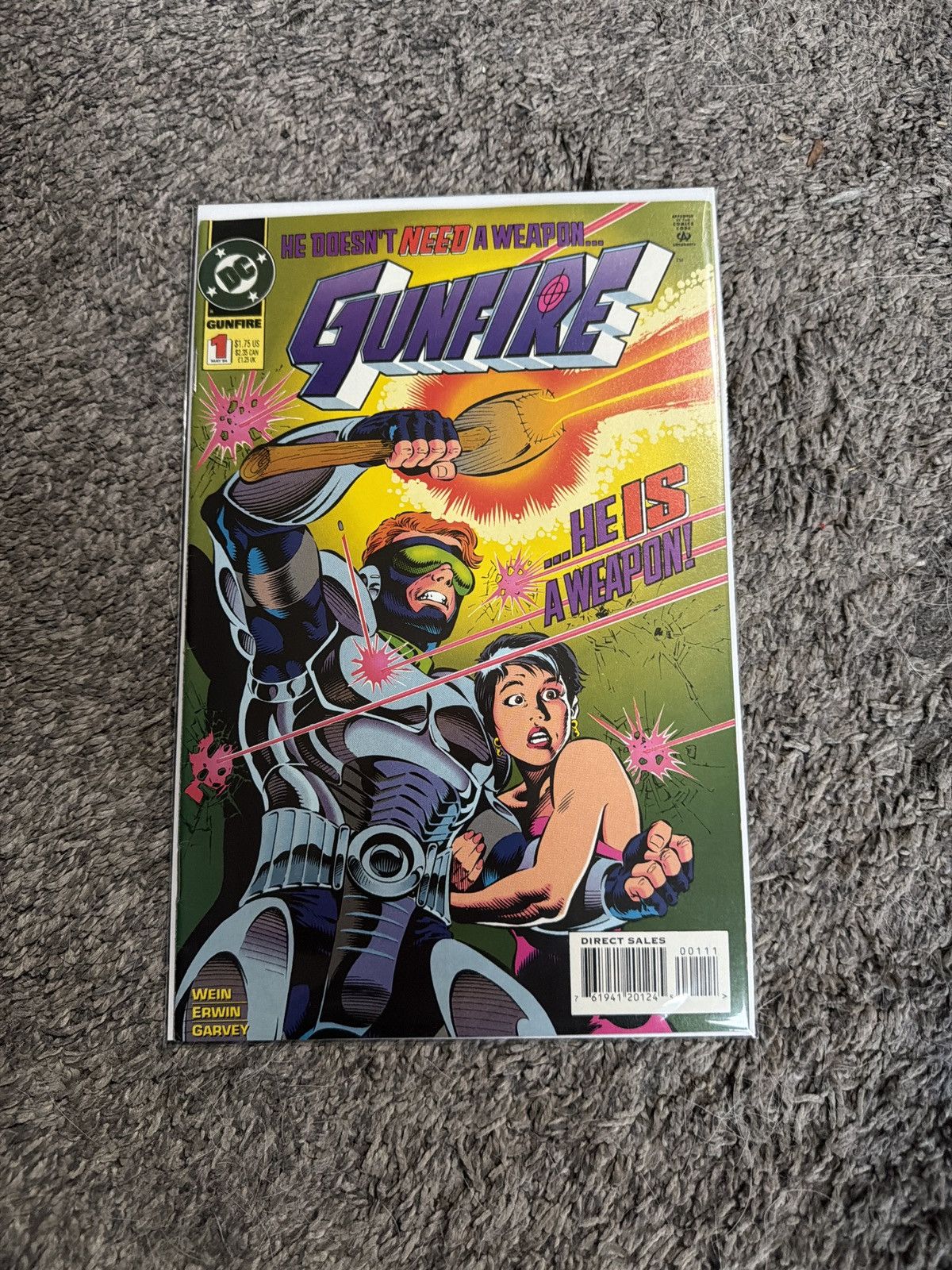 DC Comics 1994 DC Comics Gunfire #1 Deadly Homecoming Comic Book Size ONE SIZE - 1 Thumbnail