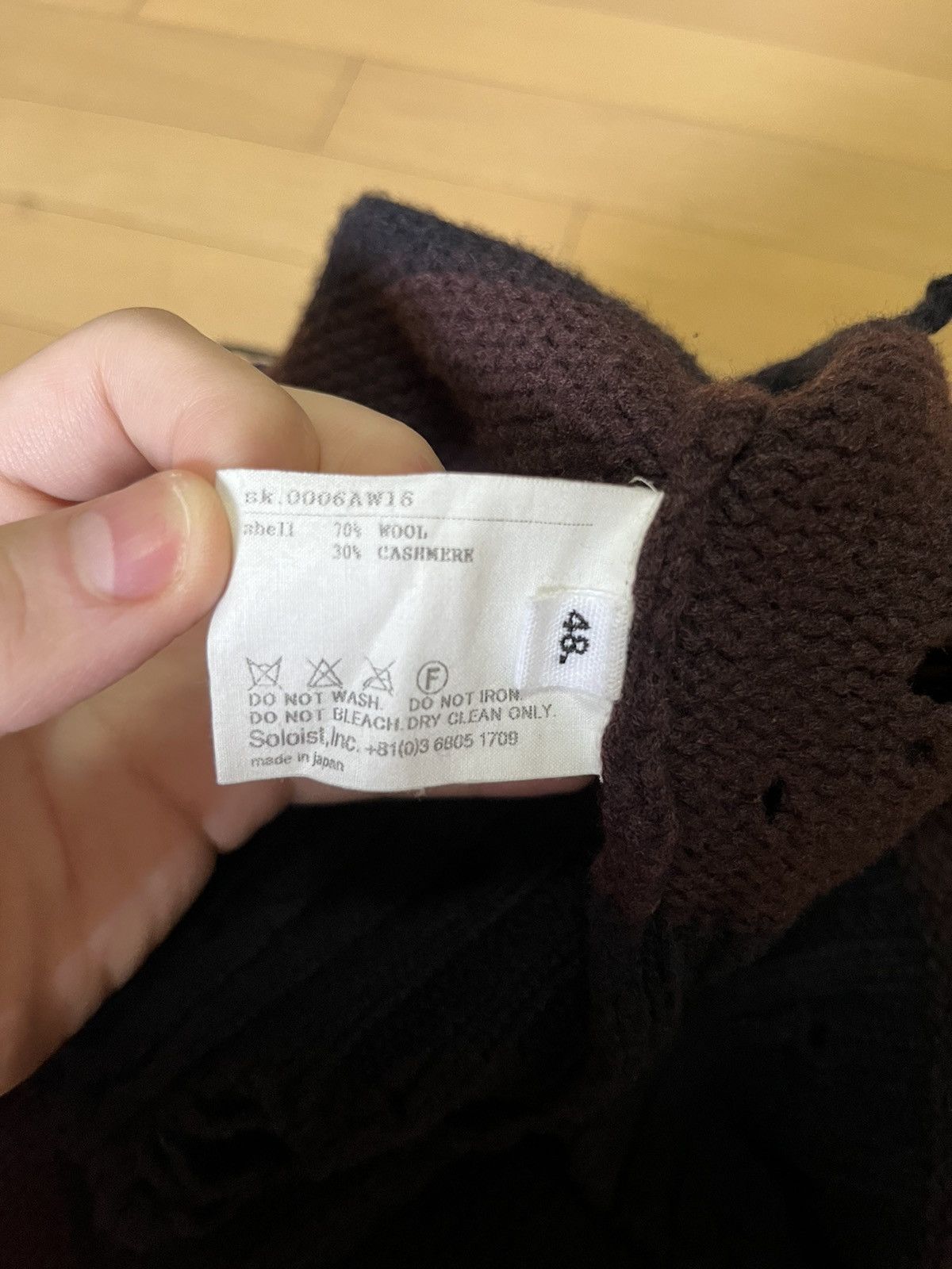 Takahiromiyashita The Soloist. Soloist 16aw grunge knit Size US M / EU 48-50 / 2 - 7 Thumbnail
