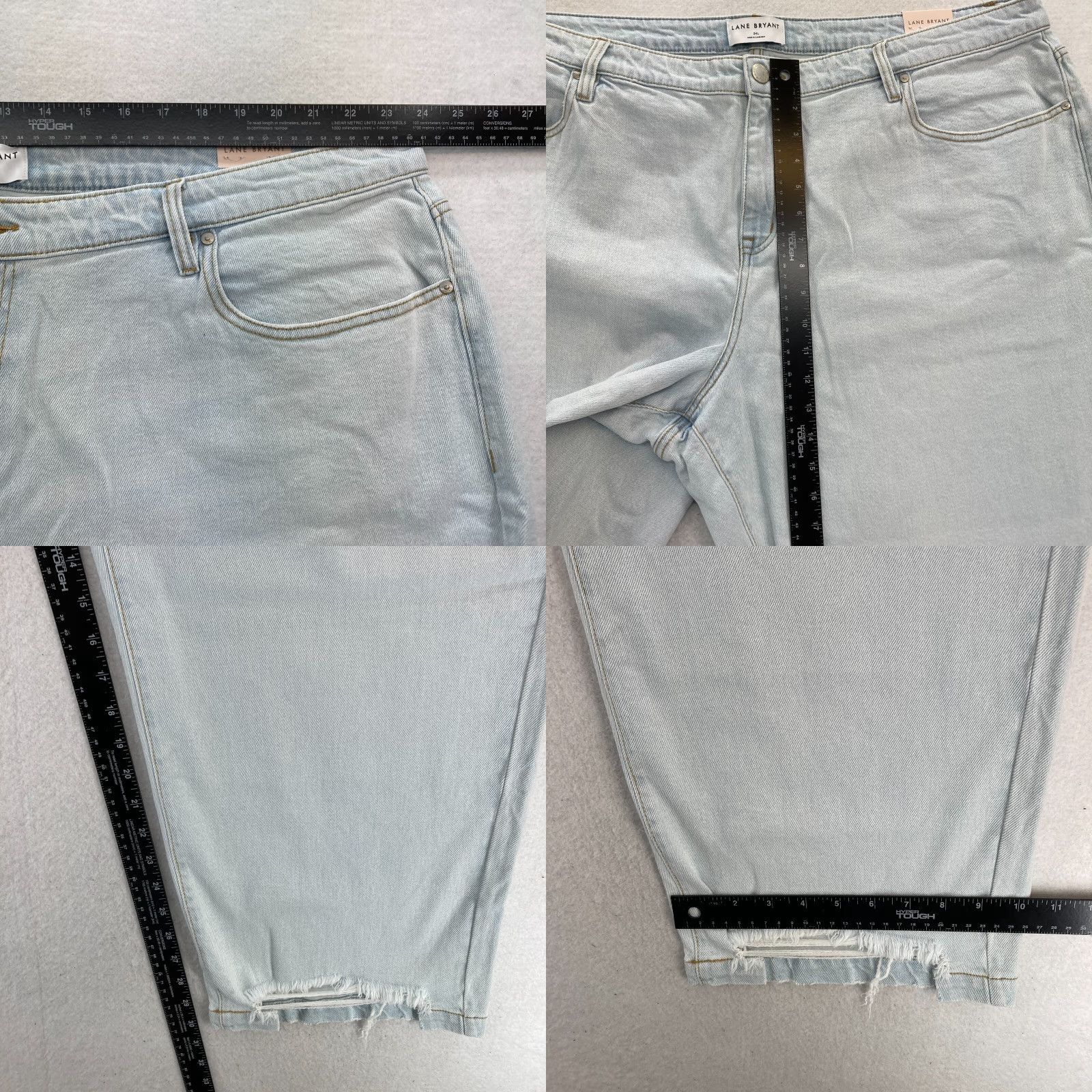 Vintage Lane Bryant Jeans Women’s Plus 24L Signature Fit Straight Ankle Light Blue Denim Size 24 Plus Jeans Denim Straight 5-Pocket Size 42" / US 20 - 8 Thumbnail