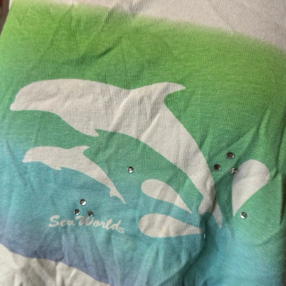 Other sea world blue green white graphic tank top Size XL / US 12-14 / IT 48-50 - 3 Thumbnail