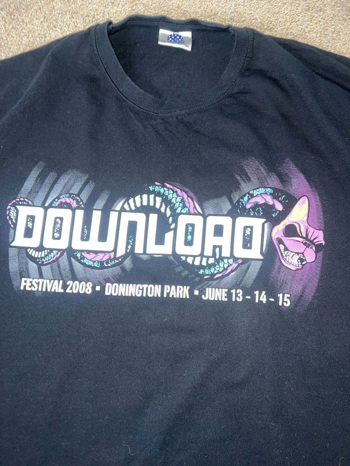 Vintage 2008 Download Festival Tshirt Size US XL / EU 56 / 4 - 2 Thumbnail