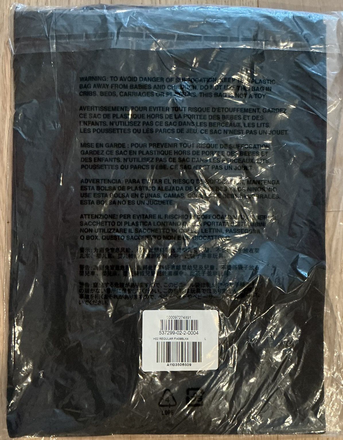 Gap × Yeezy Yeezy Gap Blank Tee H02 Black Large Size US L / EU 52-54 / 3 - 3 Thumbnail
