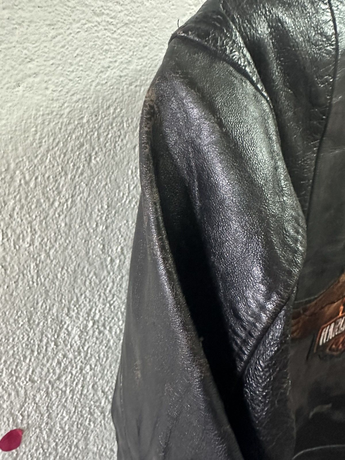 Harley Davidson × Vintage Vintage Harley Davidson Leather Jacket Size US S / EU 44-46 / 1 - 16 Thumbnail
