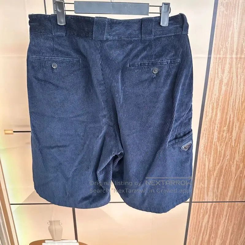 Prada Prada Men's Navy Cotton Shorts. Size US 34 / EU 50 - 1 Thumbnail