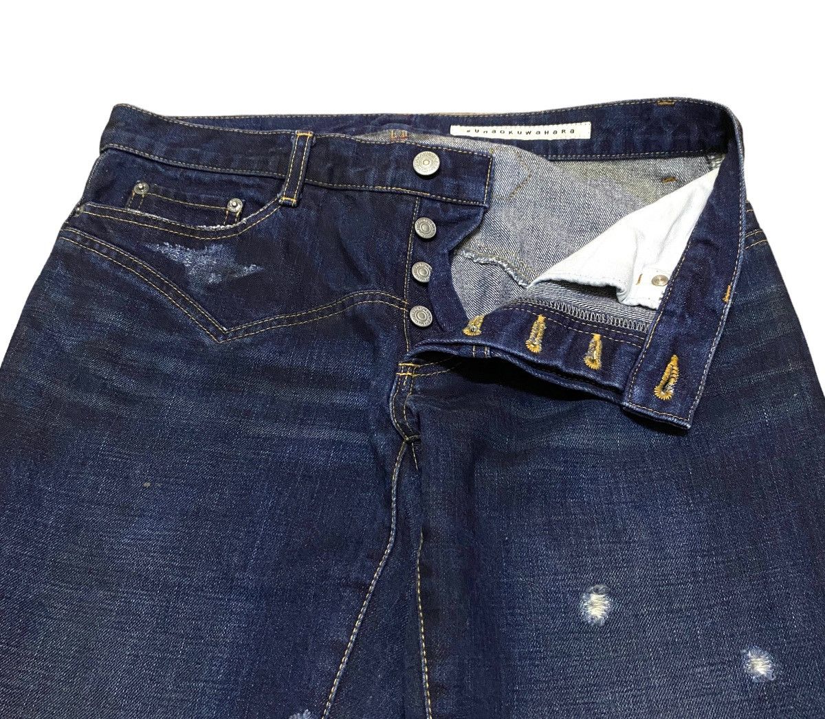 Issey Miyake Rare Design Vintage Issey Miyake Sunaokuwahara Jeans 2000s Size US 31 - 6 Thumbnail