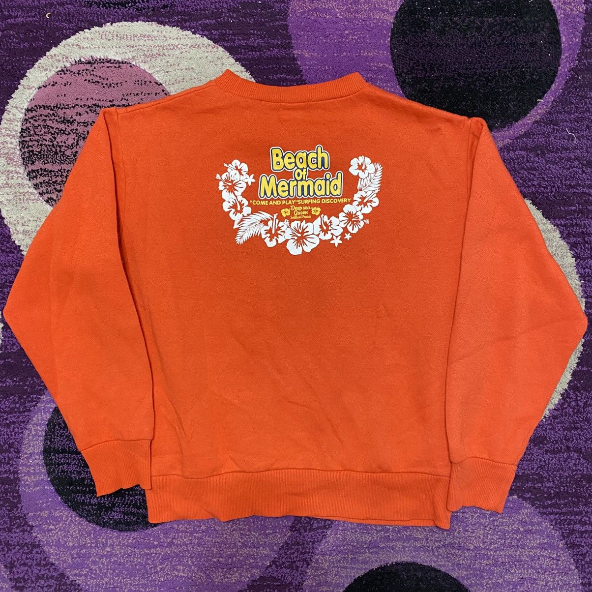 Japanese Brand × Vintage Vintage Beach Of Mermaid Surf Sweatshirt Orange Size US M / EU 48-50 / 2 - 6 Thumbnail