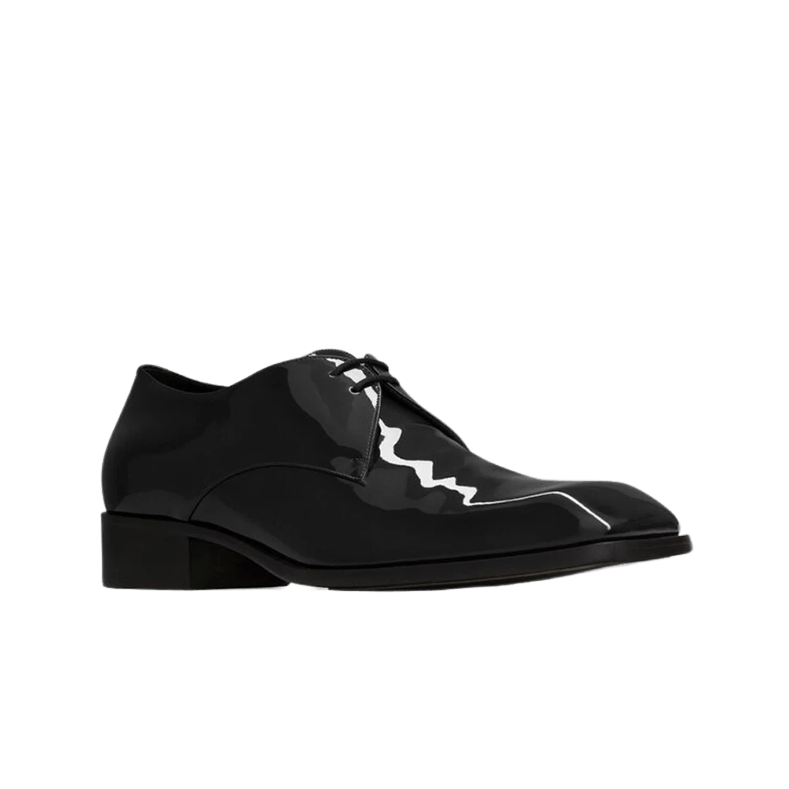 Saint Laurent Paris o1la1rc1a0226 800679 Jean Derbies in Patent Leather Shoes Size US 13 / EU 46 - 3 Thumbnail