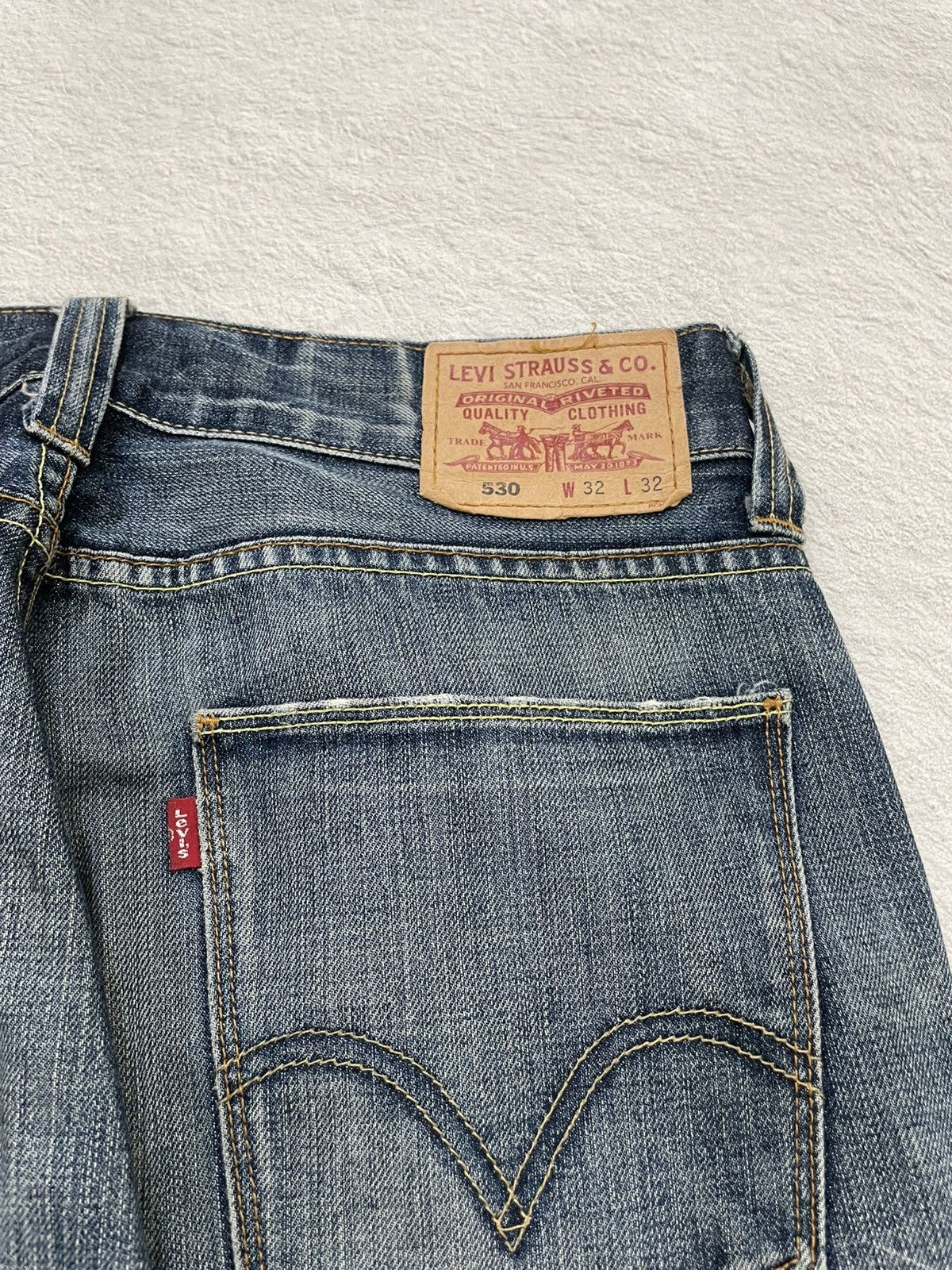 Levi's Vintage Clothing 00s Levis Denim Vintage Rare Faded Mudwash Y2K Size US 32 / EU 48 - 7 Thumbnail